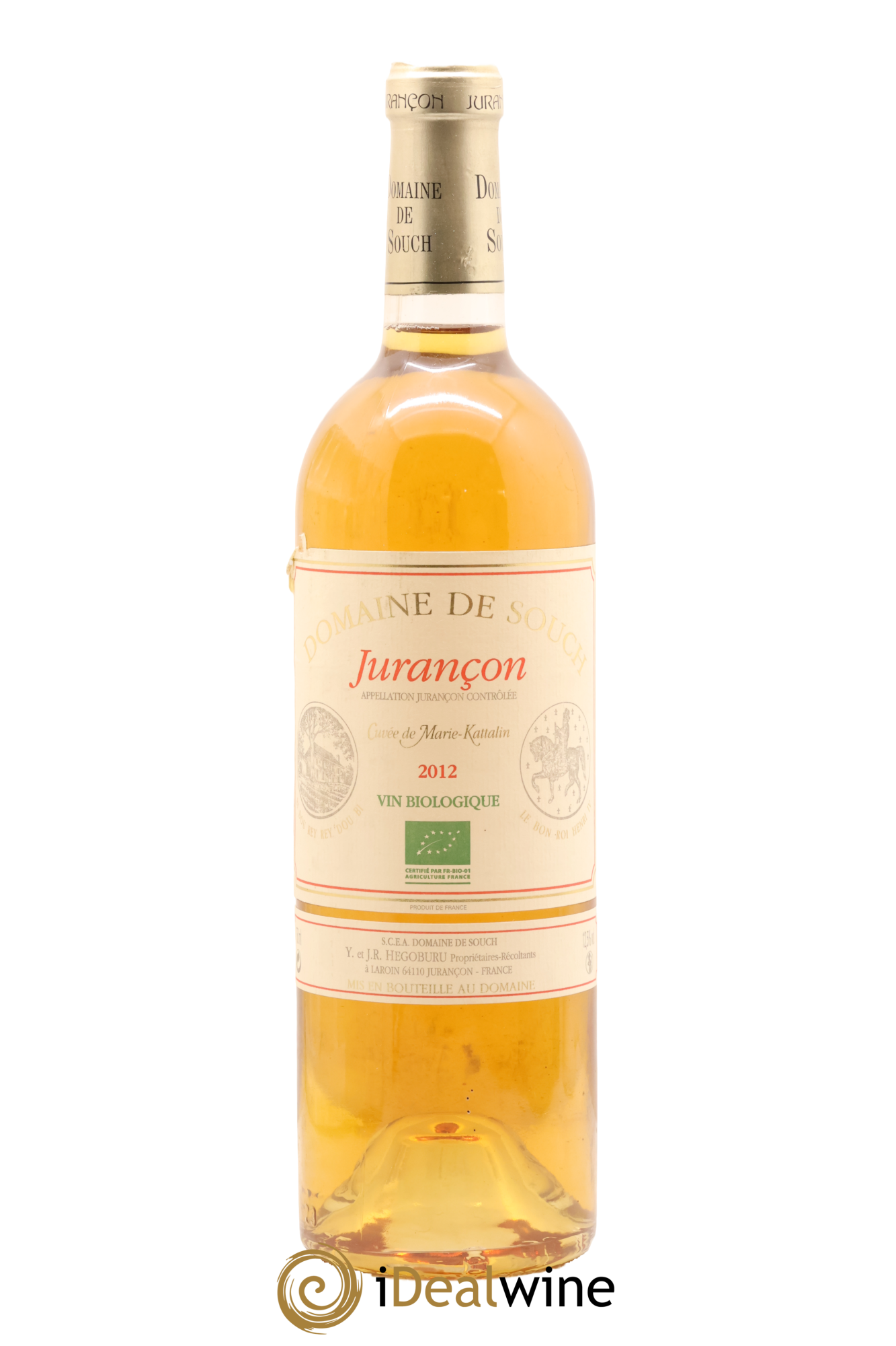 Jurançon Marie Kattalin Souch (Domaine de) 2012 - Posten von 1 Flasche - 0