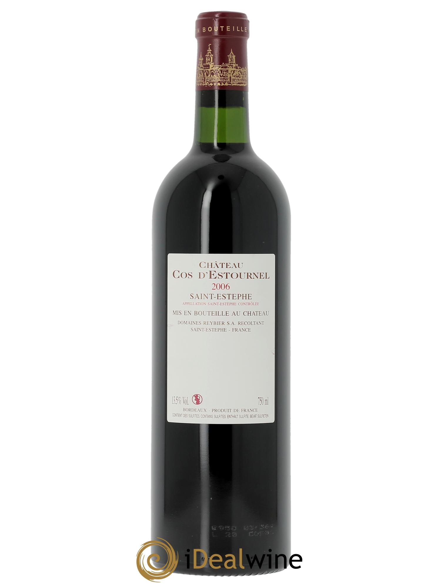 Cos d'Estournel 2ème Grand Cru Classé  2006 - Lot de 1 bouteille - 1