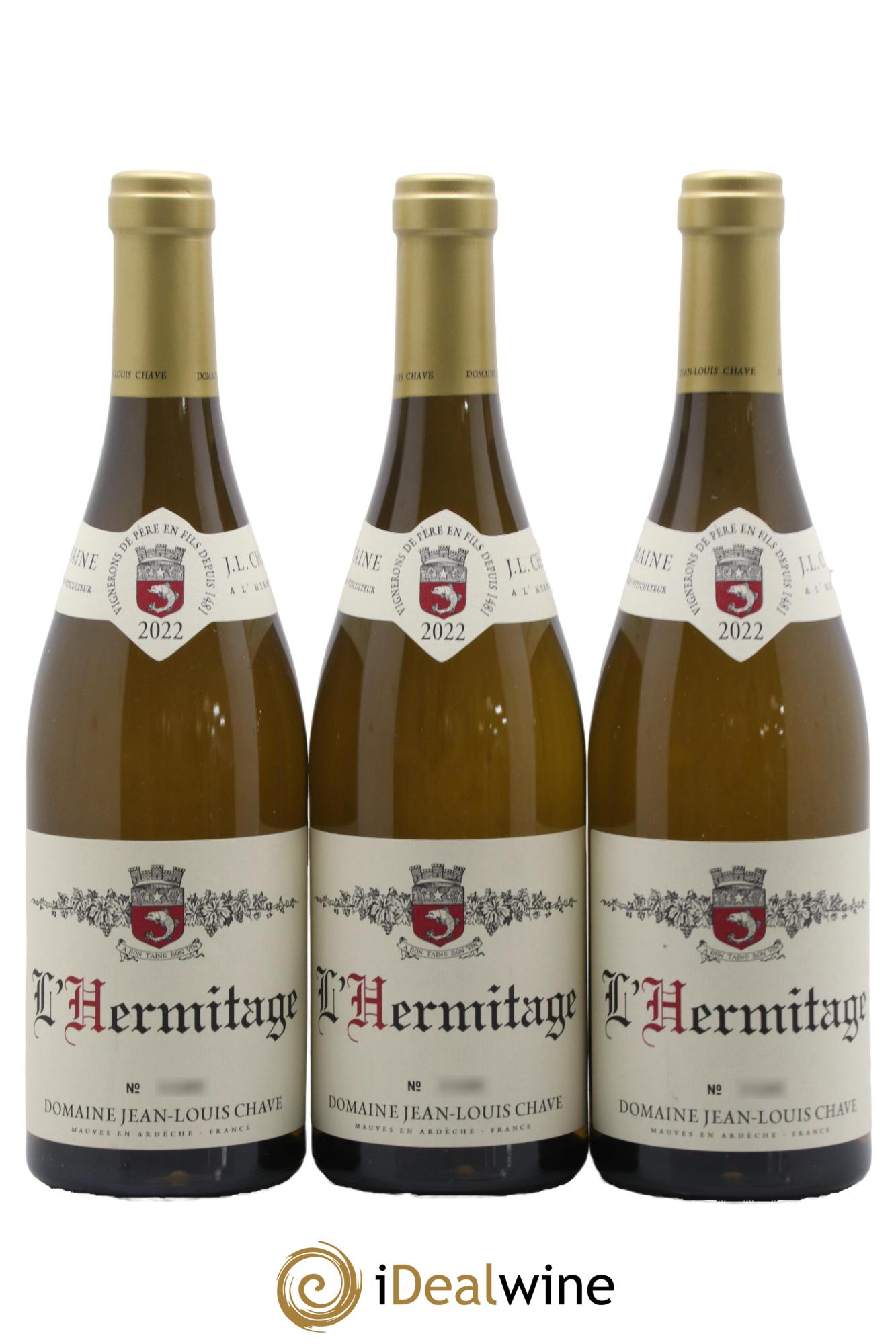 Hermitage Jean-Louis Chave 2022 - Lot of 3 bottles - 0