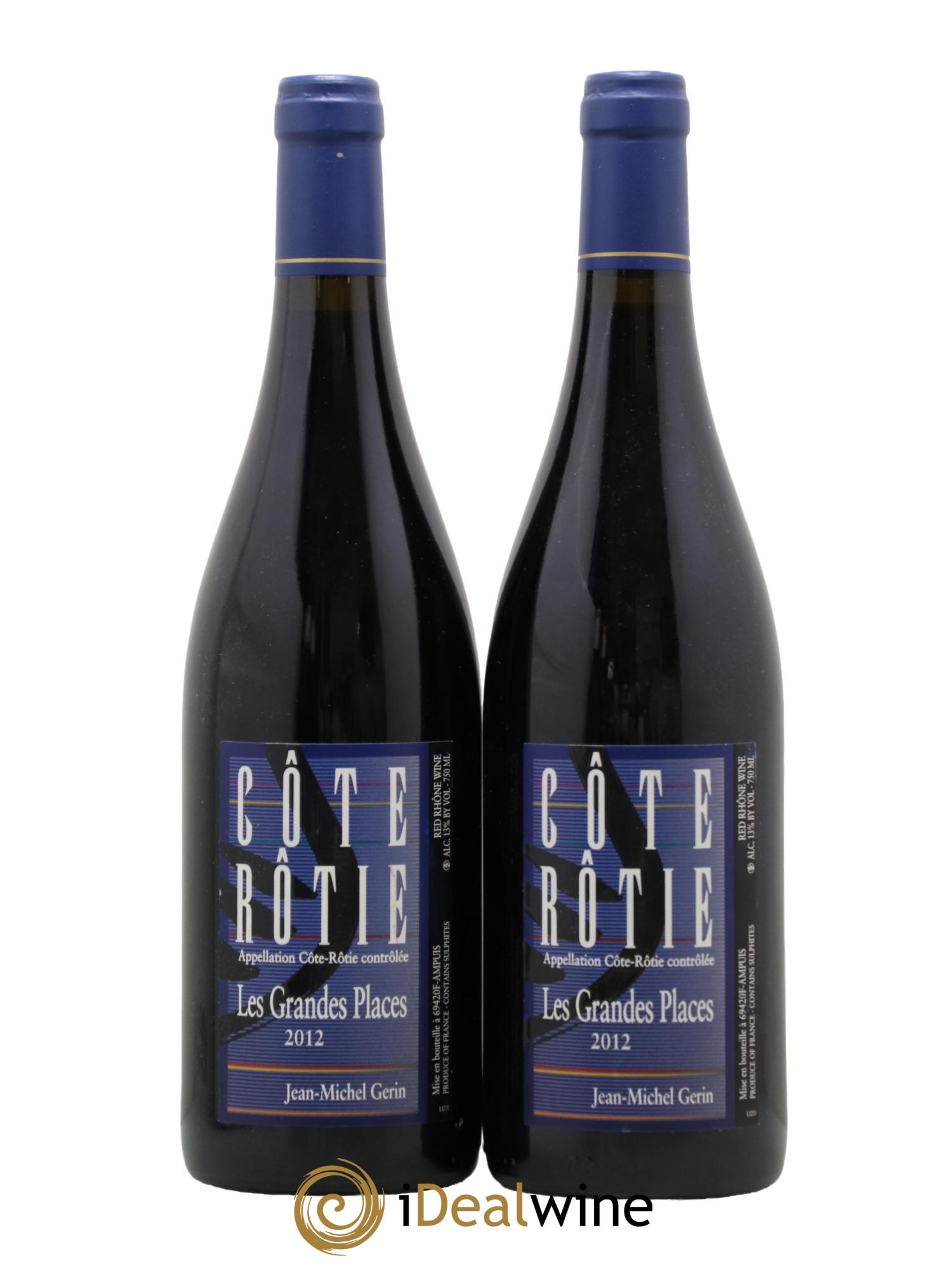 Côte-Rôtie Les Grandes Places Jean-Michel Gerin 2012 - Lot of 2 bottles - 0