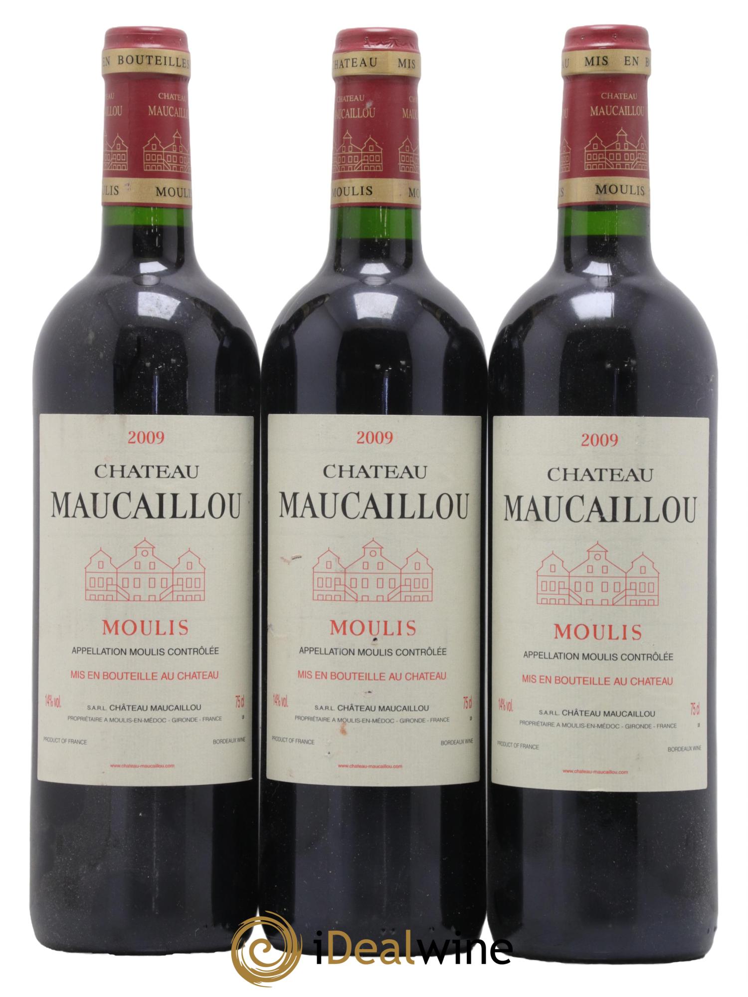 Château Maucaillou 2009 - Lot de 3 bouteilles - 0