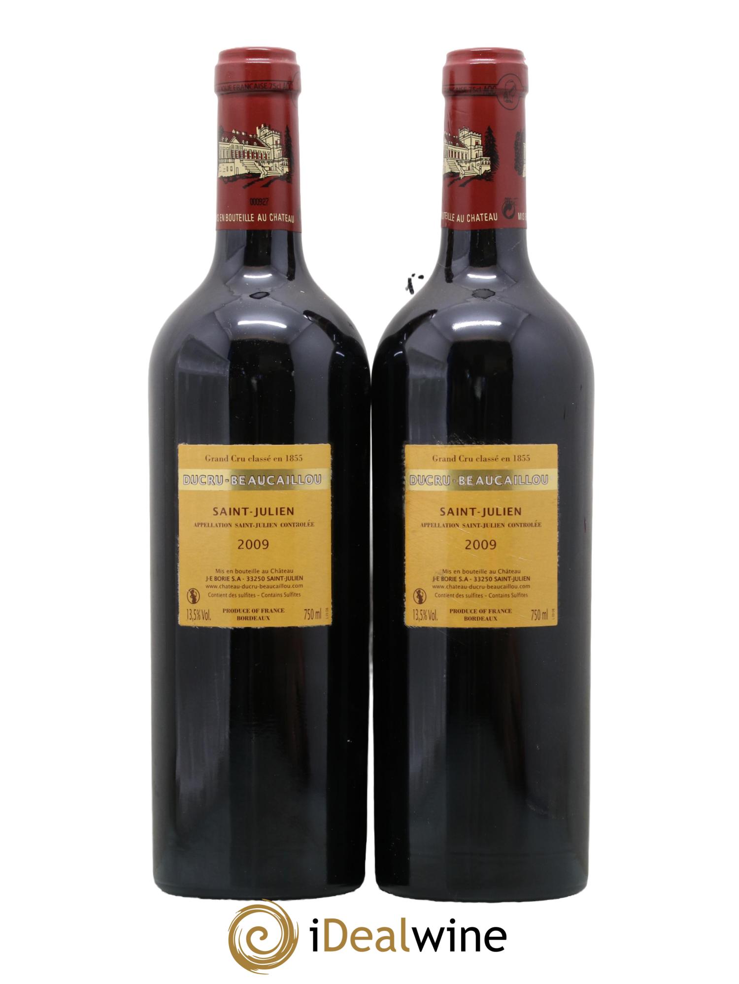 Château Ducru Beaucaillou 2ème Grand Cru Classé 2009 - Posten von 2 Flaschen - 1