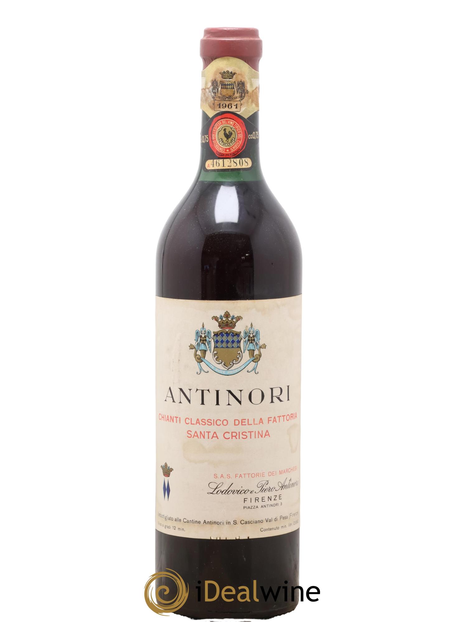 Chianti Classico DOCG Santa Cristina Antinori 1961 - Lot de 1 bouteille - 0