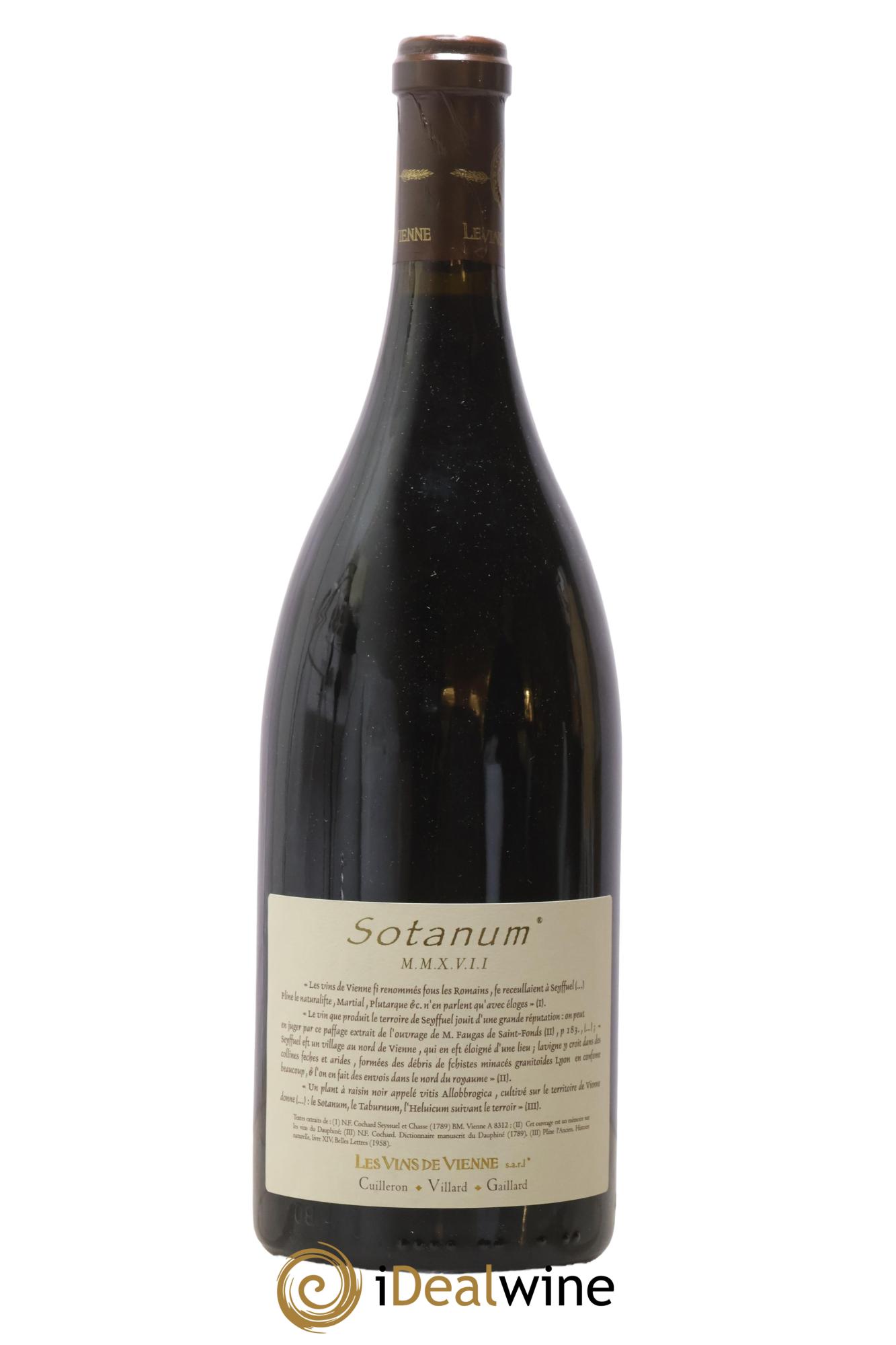 IGP Collines Rhodaniennes Sotanum Les Vins de Vienne 2017 - Lotto di 1 magnum - 0