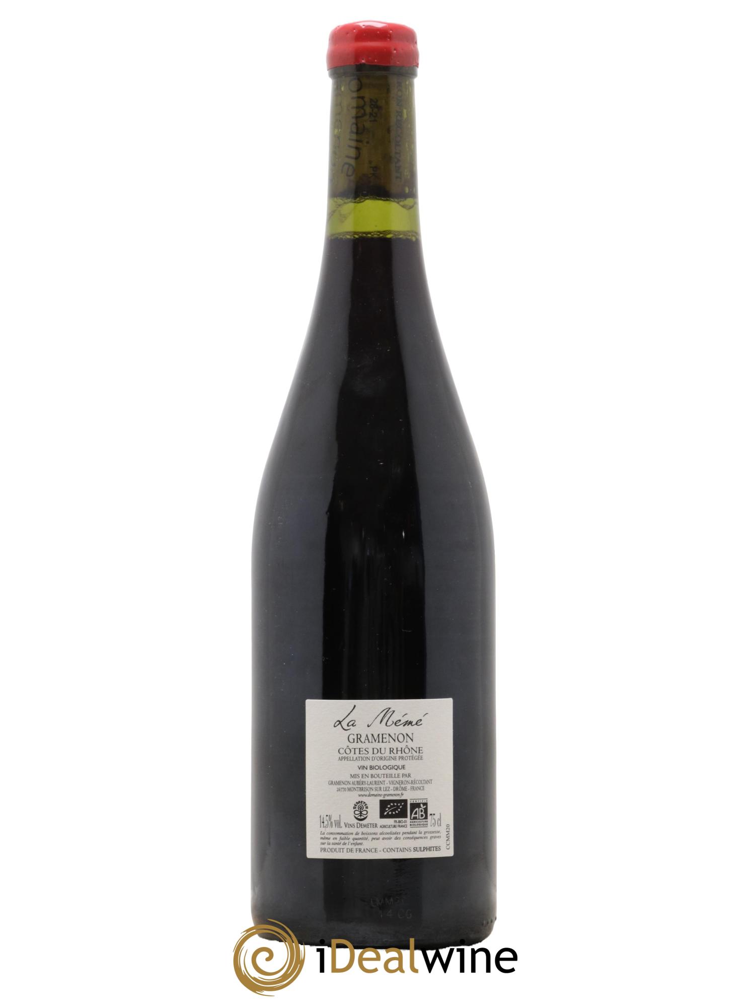 Côtes-du-Rhône La Mémé Ceps Centenaires Gramenon (Domaine) 2020 - Posten von 1 Flasche - 1