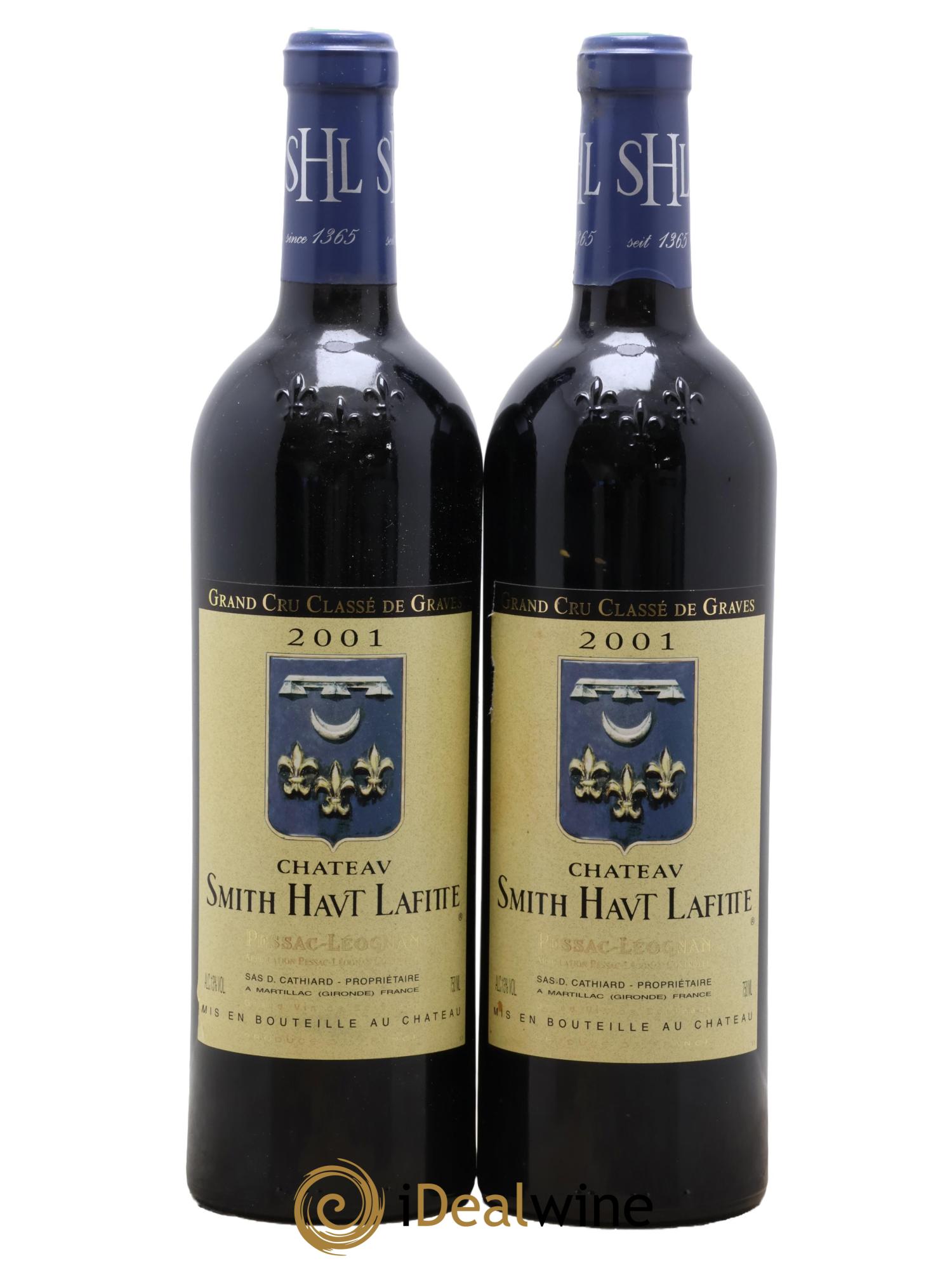 Château Smith Haut Lafitte Cru Classé de Graves 2001 - Lot de 2 bouteilles - 0