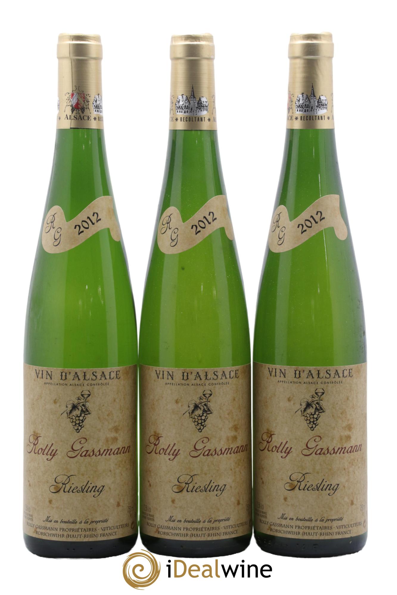 Alsace Riesling Rolly-Gassmann 2012 - Lotto di 3 bottiglie - 0