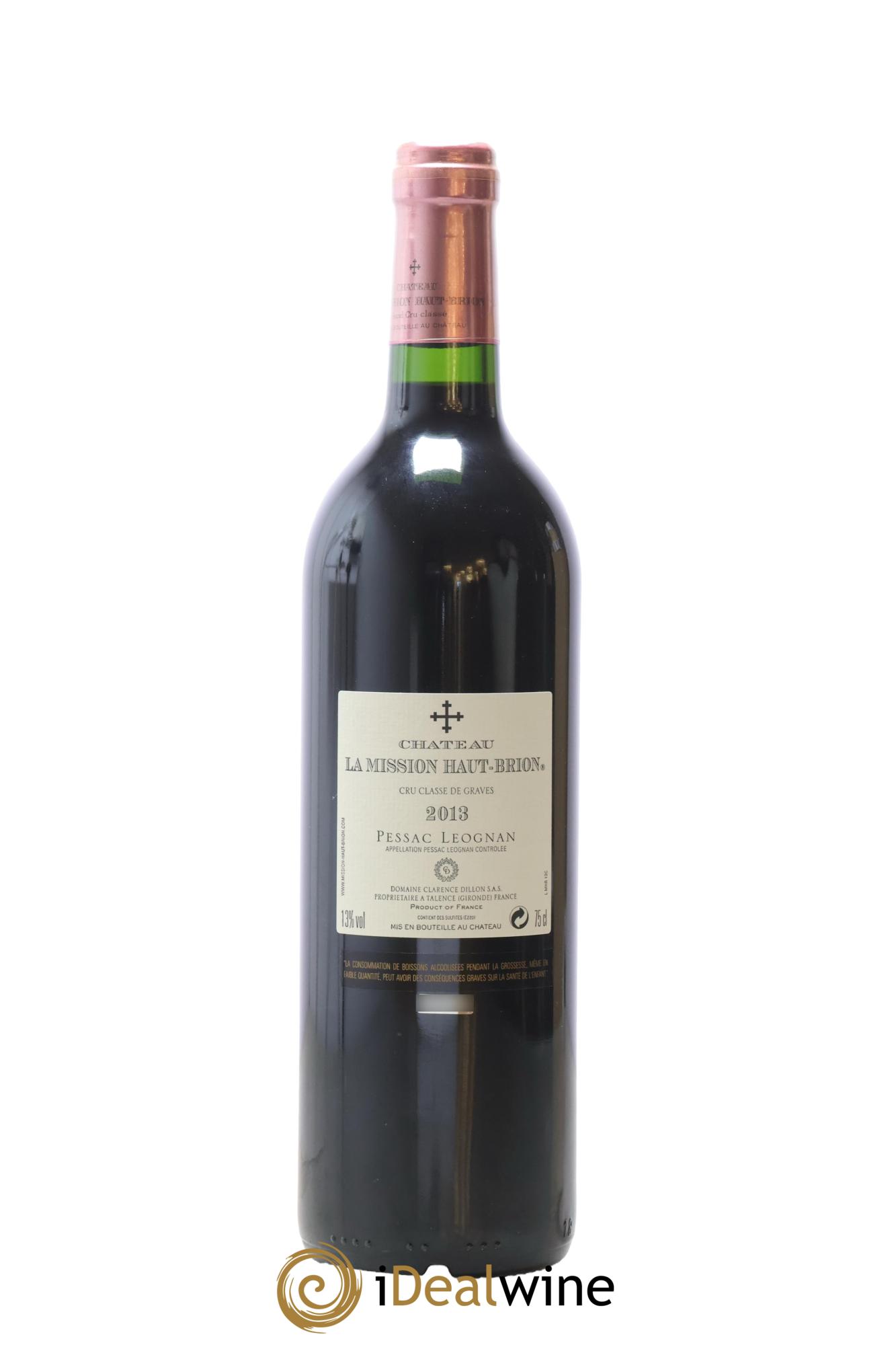 Château la Mission Haut-Brion Cru Classé de Graves 2013 - Lot de 1 bouteille - 1