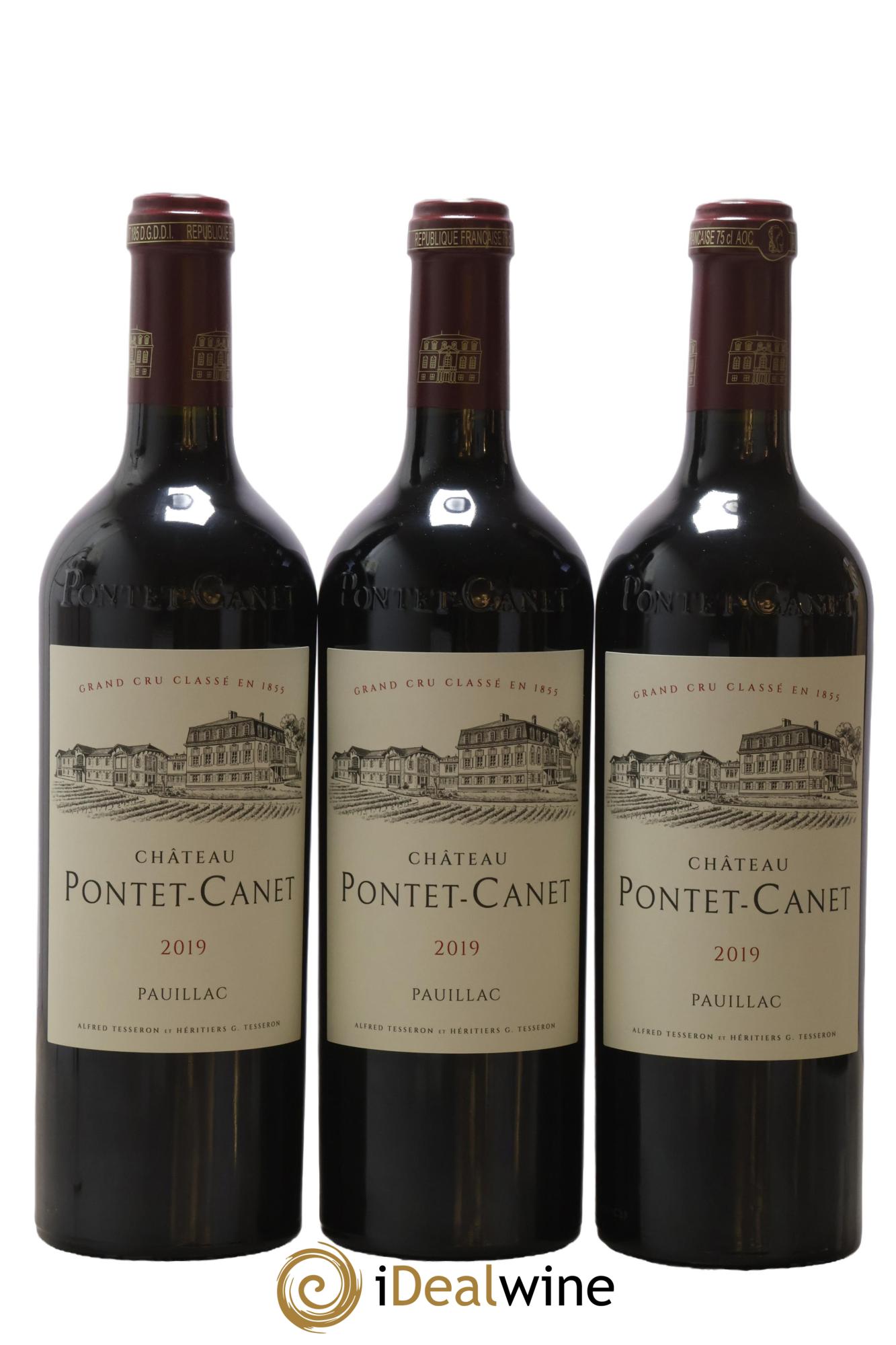 Château Pontet Canet 5ème Grand Cru Classé 2019 - Lot de 6 bouteilles - 1
