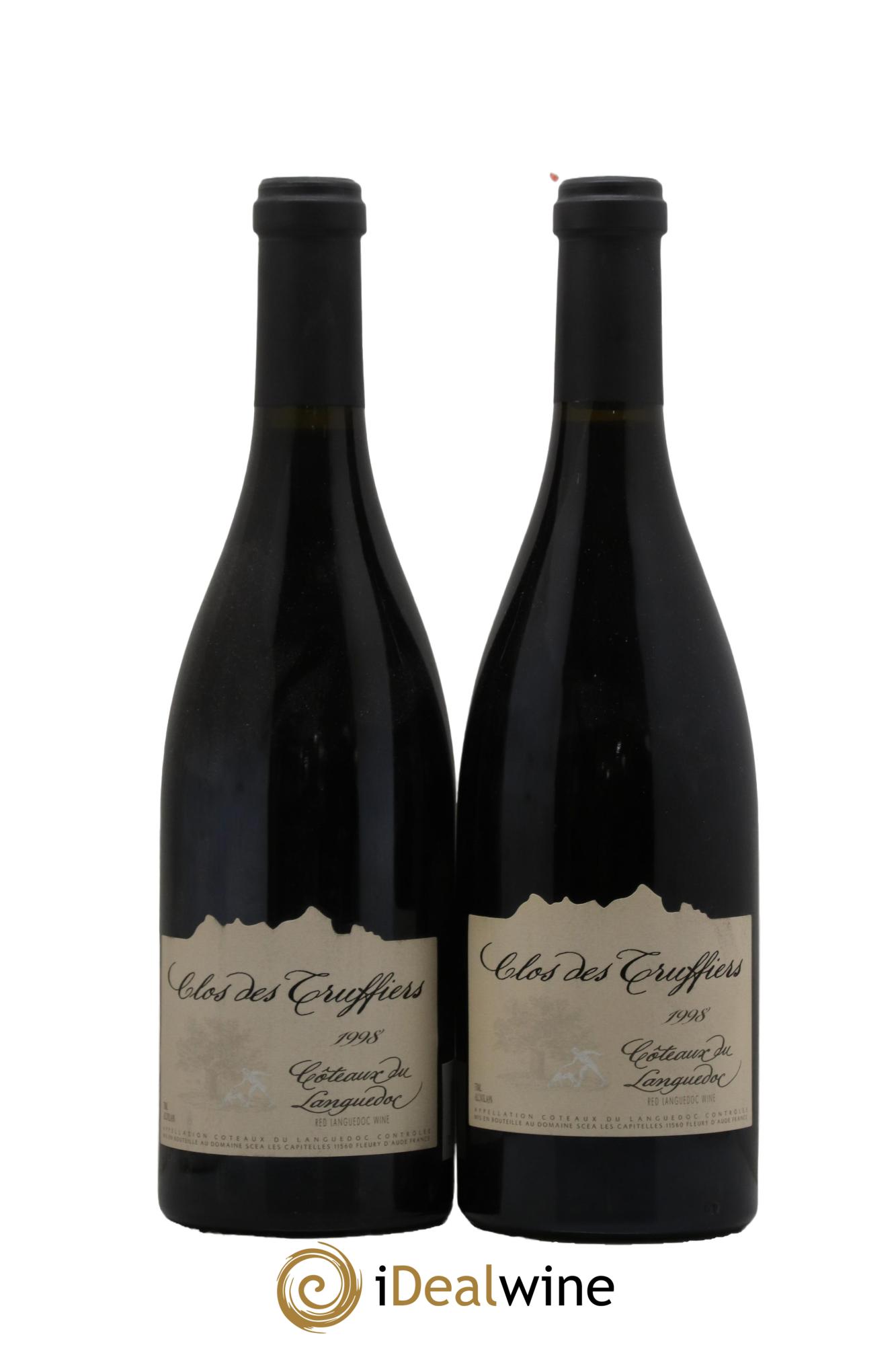 La Clape Château de La Négly Clos des Truffiers Jean Paux-Rosset 1998 - Lot de 2 bouteilles - 0
