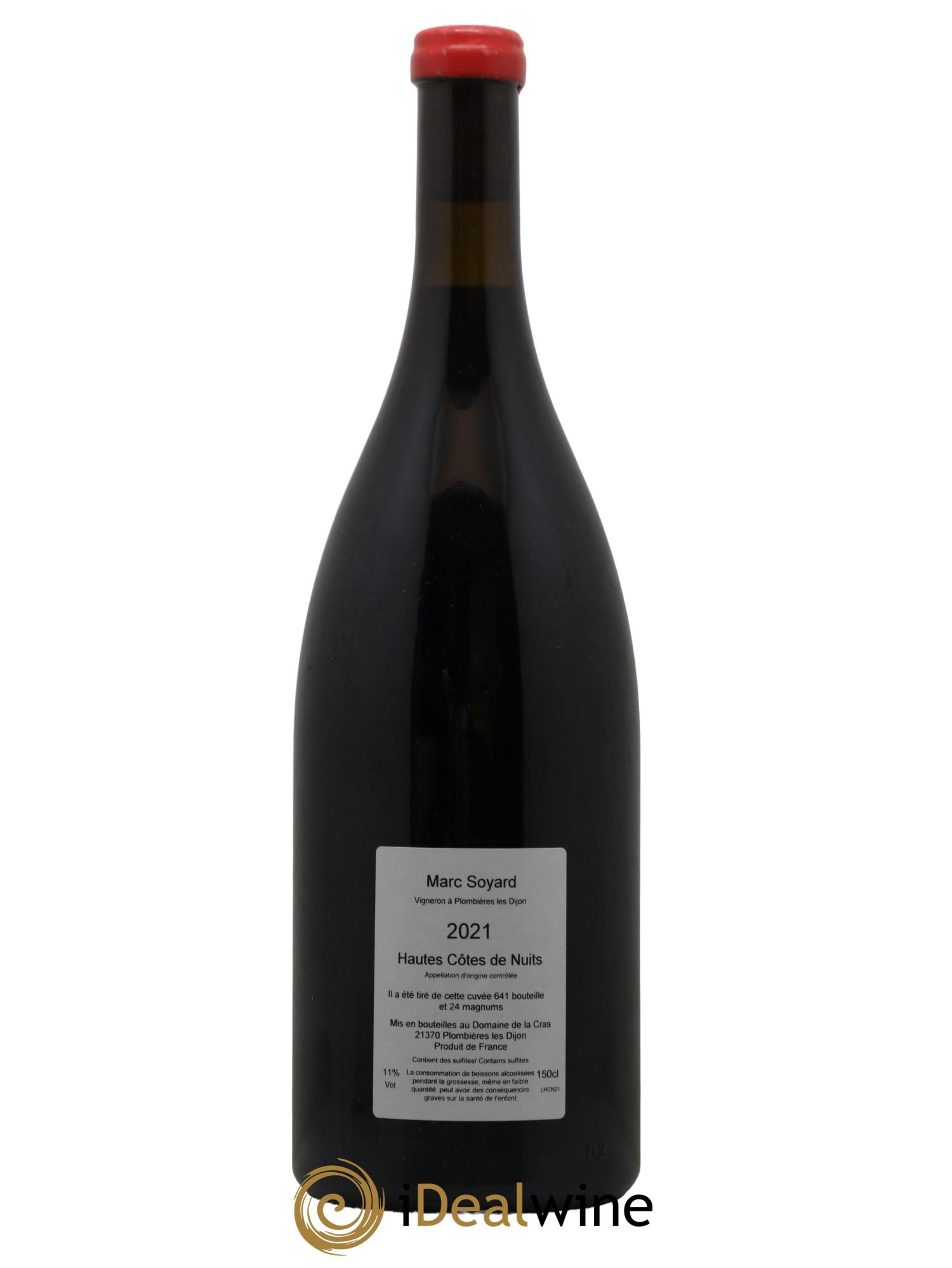 Hautes-Côtes de Nuits Domaine de la Cras - Marc Soyard 2021 - Lot de 1 magnum - 1