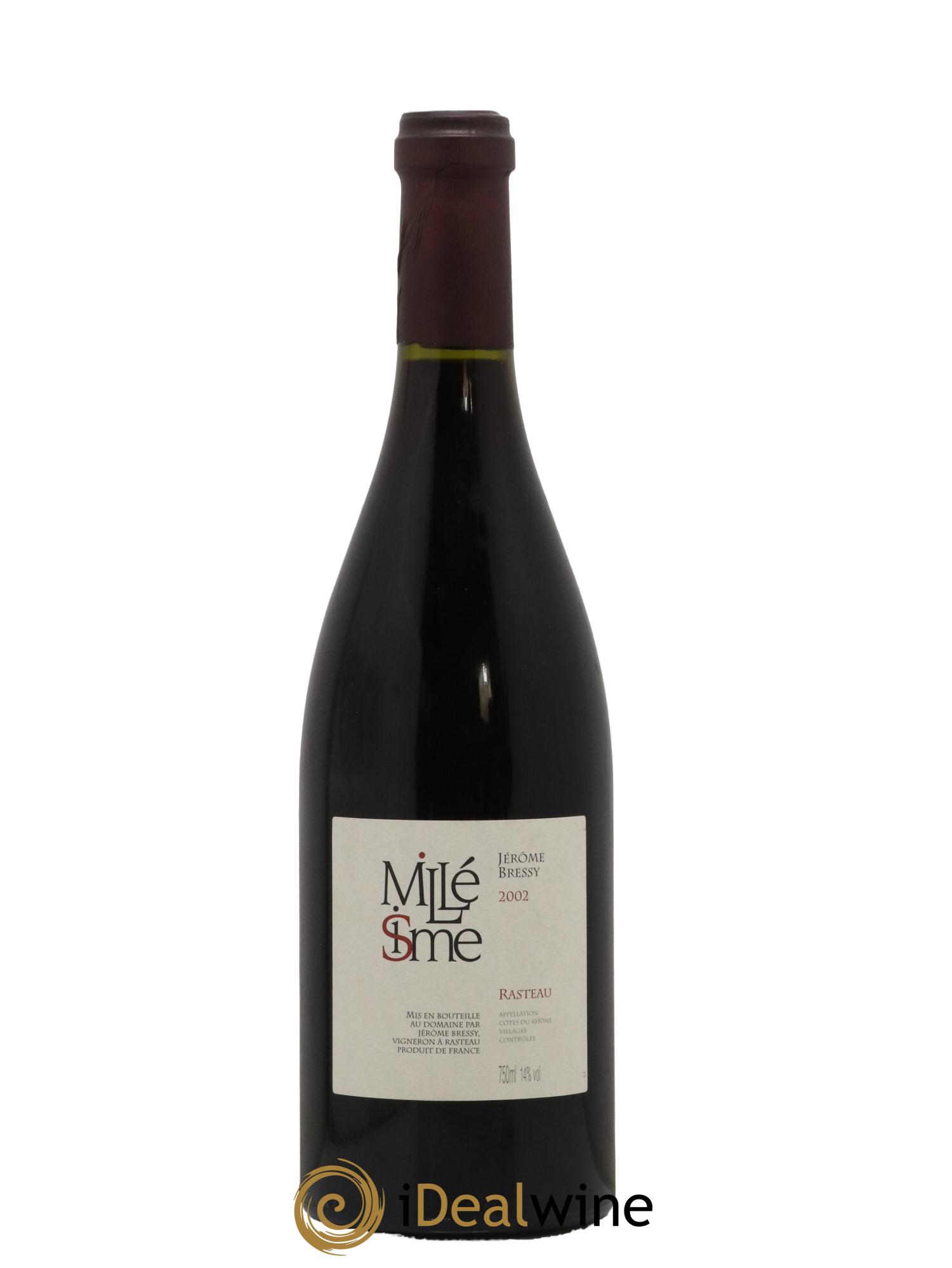 Rasteau Millésime Jerome Bressy 2002 - Lot de 1 bouteille - 0