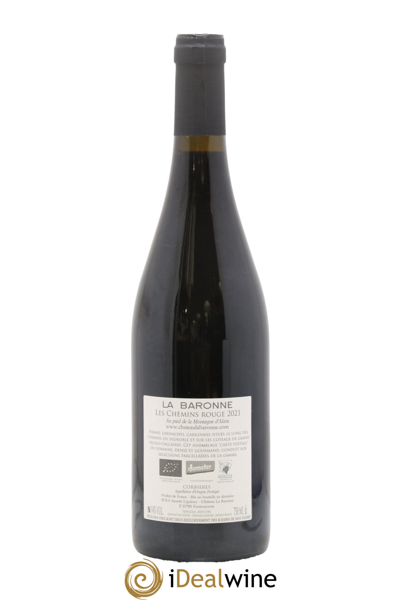 Corbières Les Chemins Château La Baronne 2021 - Lot de 1 bouteille - 1