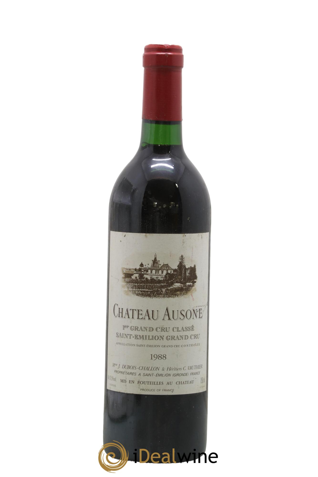 Château Ausone 1er Grand Cru Classé A 1988 - Lot de 1 bouteille - 0