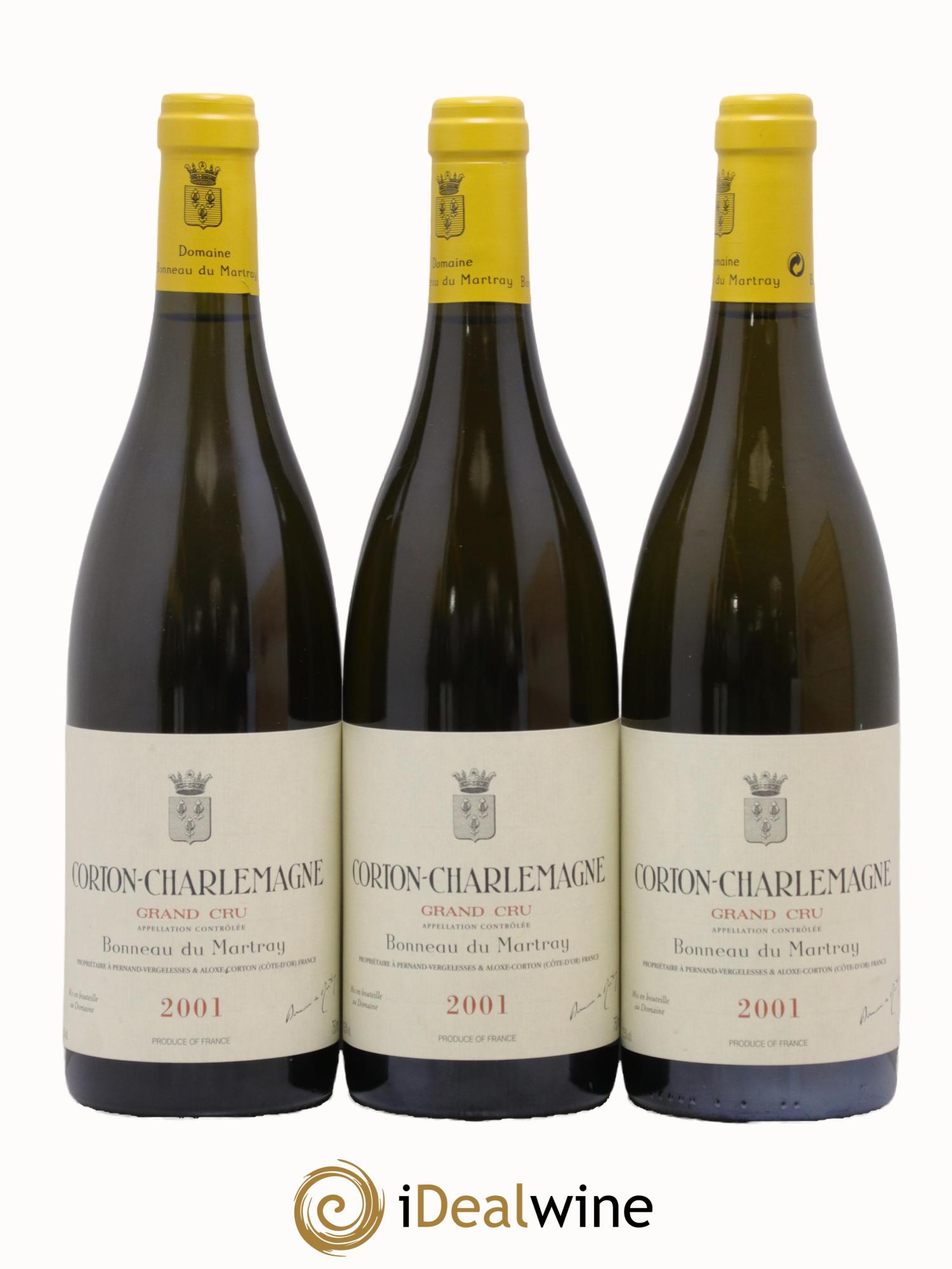 Corton-Charlemagne Grand Cru Bonneau du Martray (Domaine) 2001 - Lot de 6 bouteilles - 3