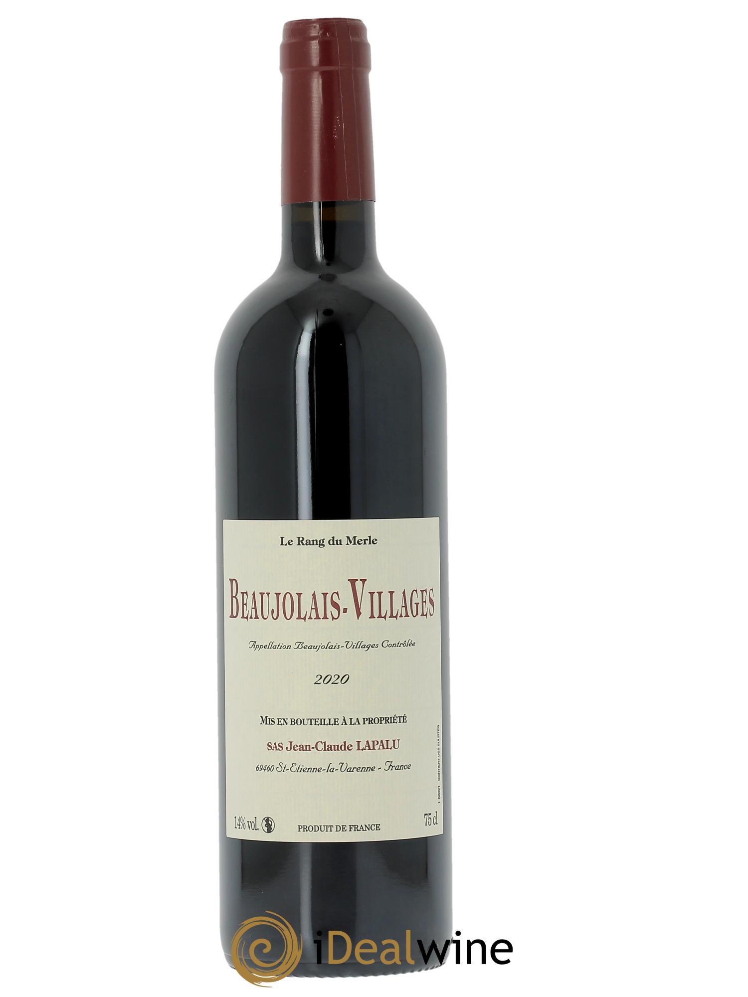 Beaujolais Le Rang du Merle Jean-Claude Lapalu  2020 - Posten von 1 Flasche - 0