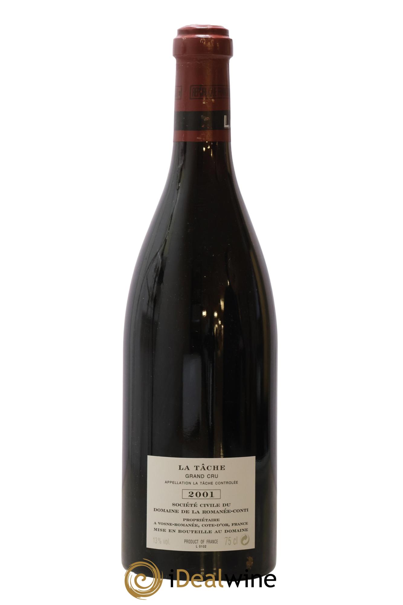 La Tâche Grand Cru Domaine de la Romanée-Conti 2001 - Posten von 1 Flasche - 1