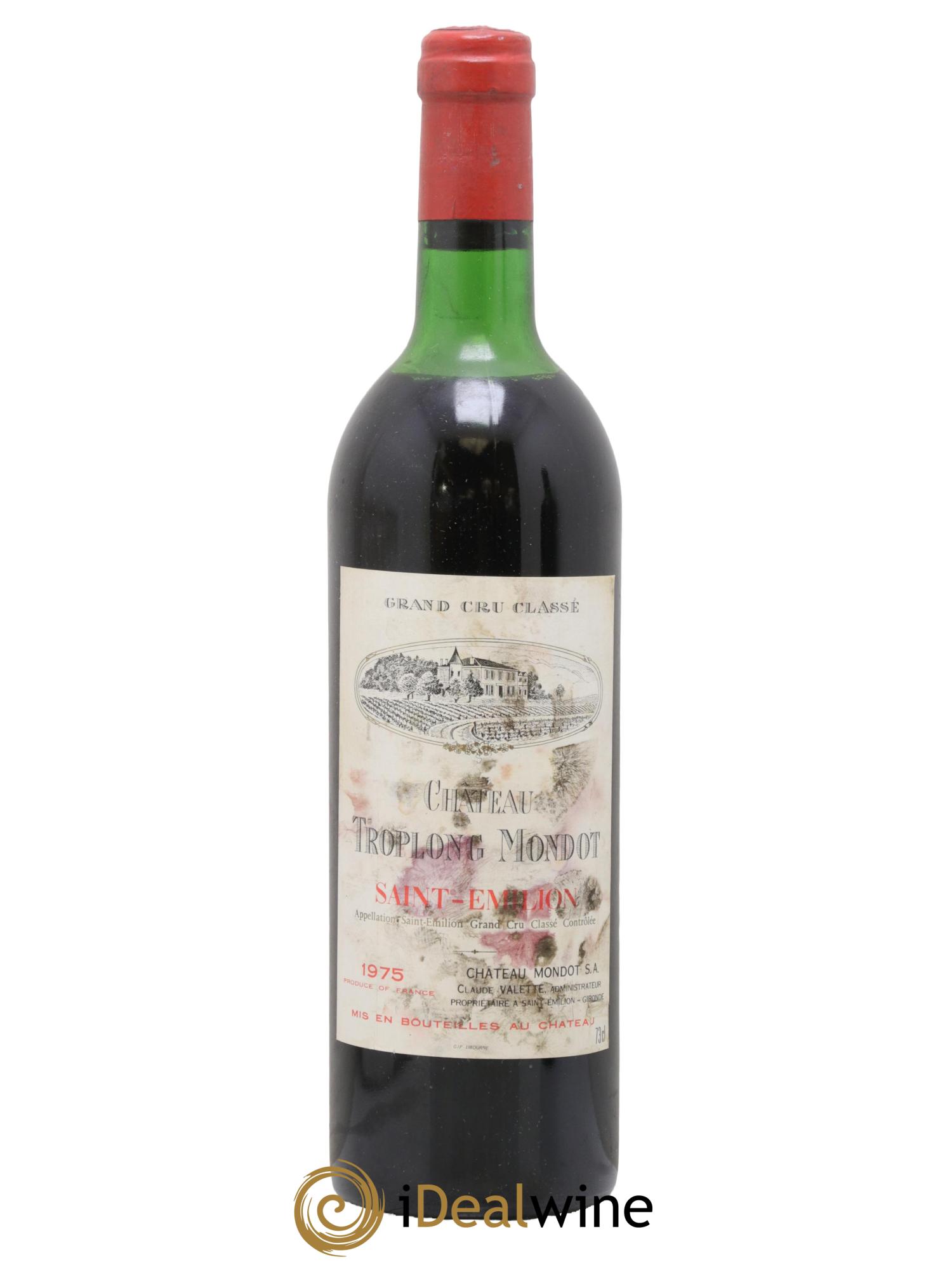 Château Troplong Mondot 1er Grand Cru Classé B 1975 - Lot of 1 bottle - 0