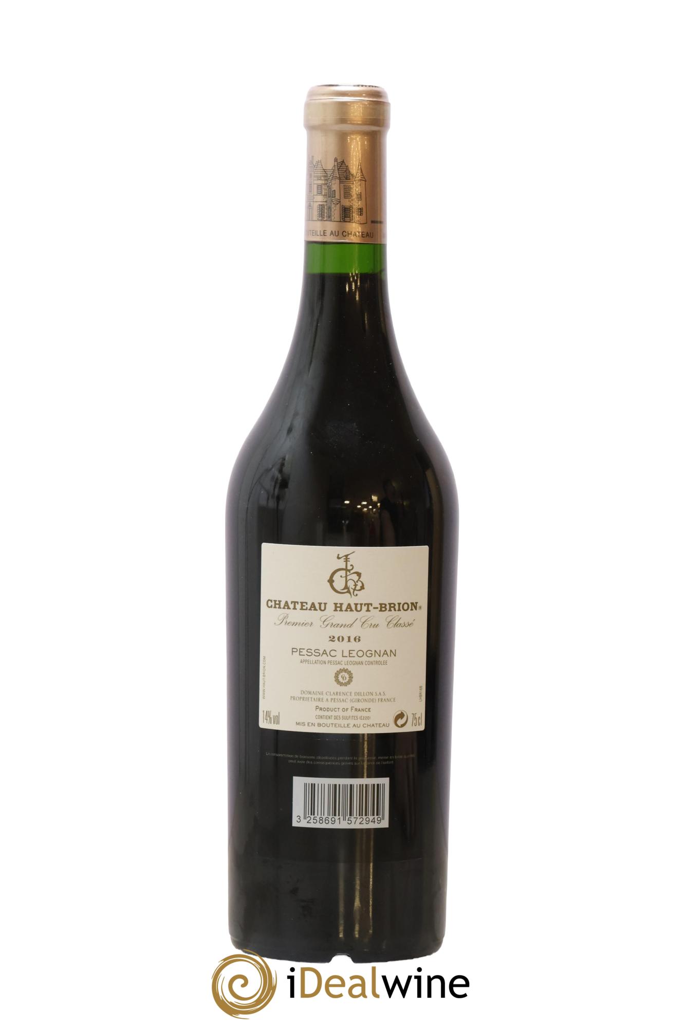 Château Haut Brion 1er Grand Cru Classé 2016 - Lot of 1 bottle - 1