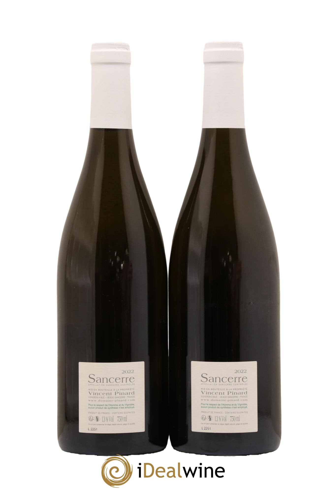 Sancerre Nuance Vincent Pinard 2022 - Lot de 2 bouteilles - 1