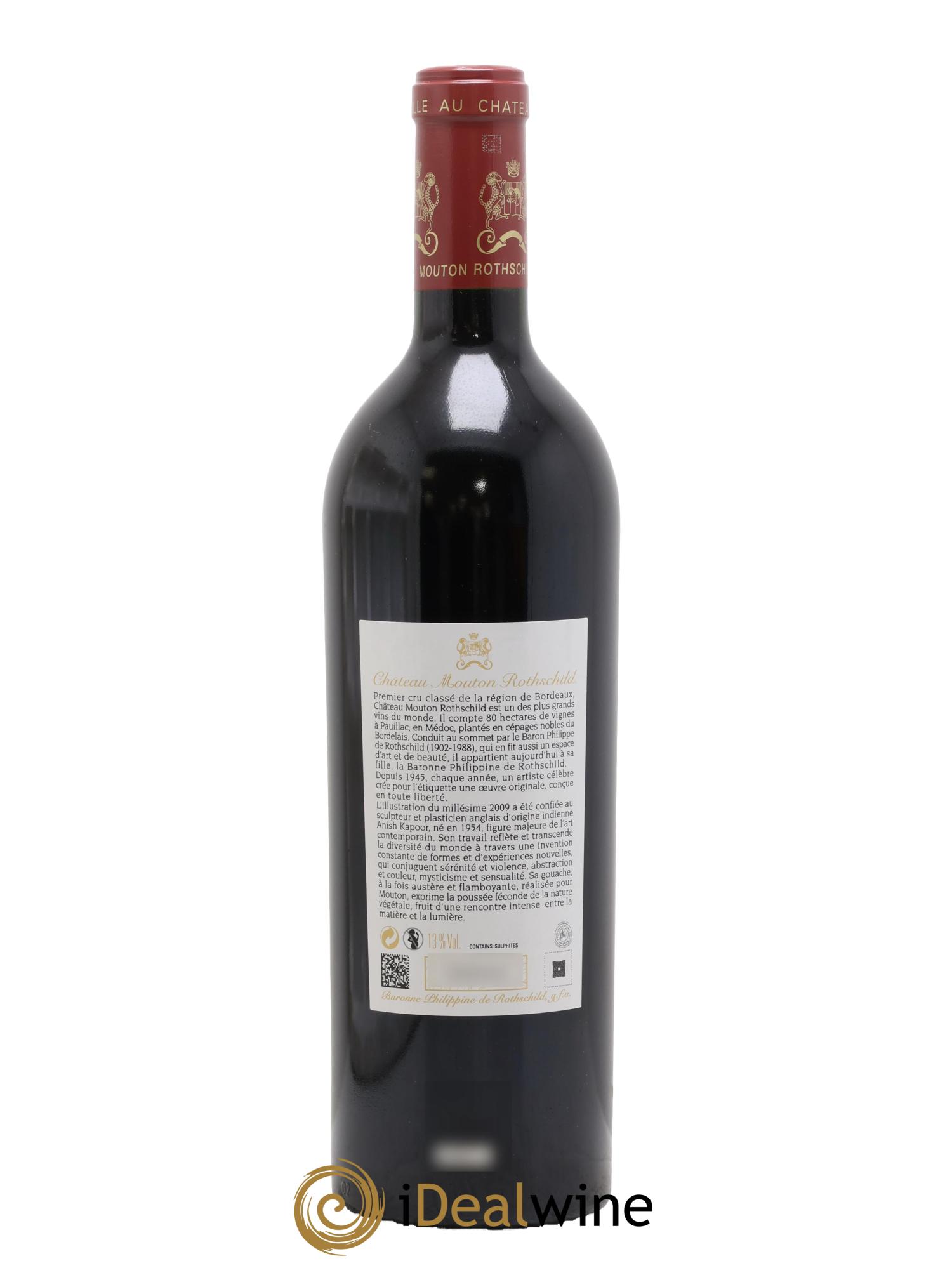 Château Mouton Rothschild 1er Grand Cru Classé 2009 - Posten von 1 Flasche - 1