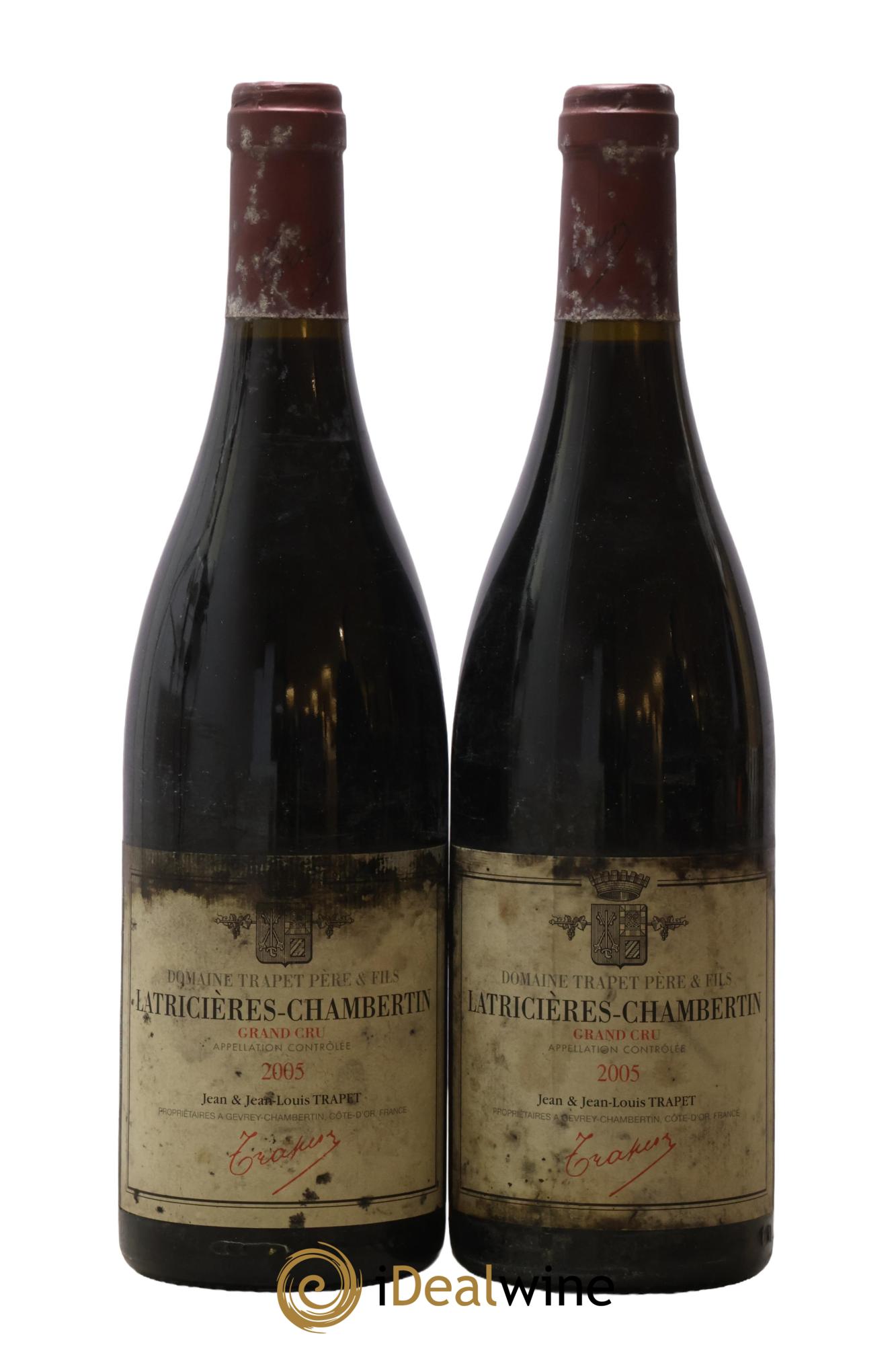 Latricières-Chambertin Grand Cru Domaine Trapet 2005 - Lot de 2 bouteilles - 0