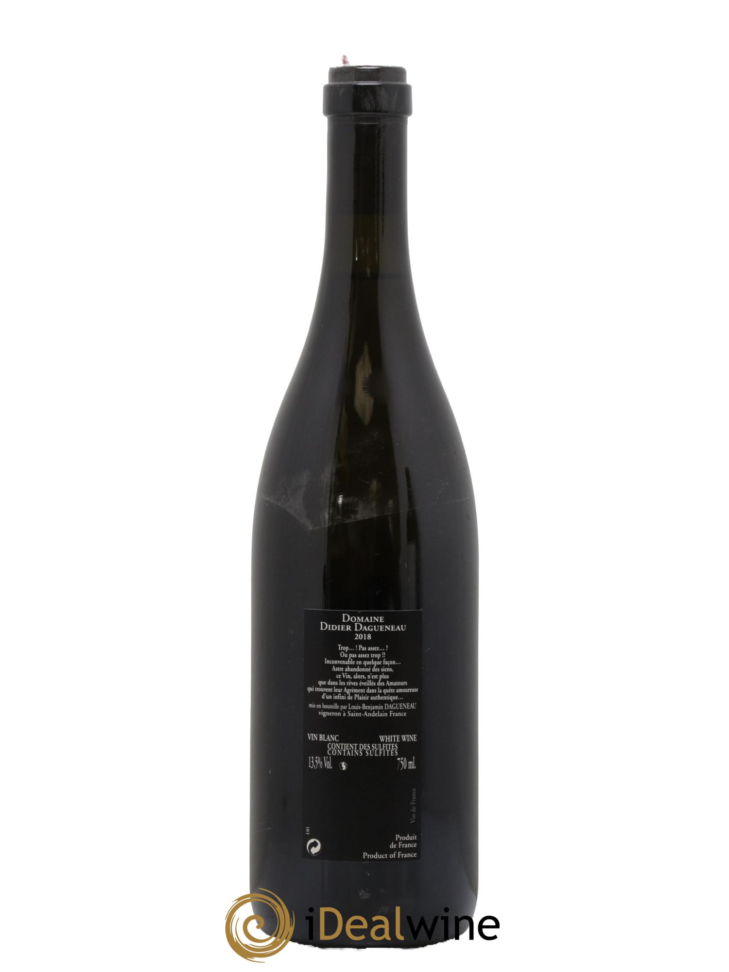 Vin de France (anciennement Pouilly-Fumé) Silex Dagueneau (Domaine Didier - Louis-Benjamin) 2018 - Lotto di 1 bottiglia - 1