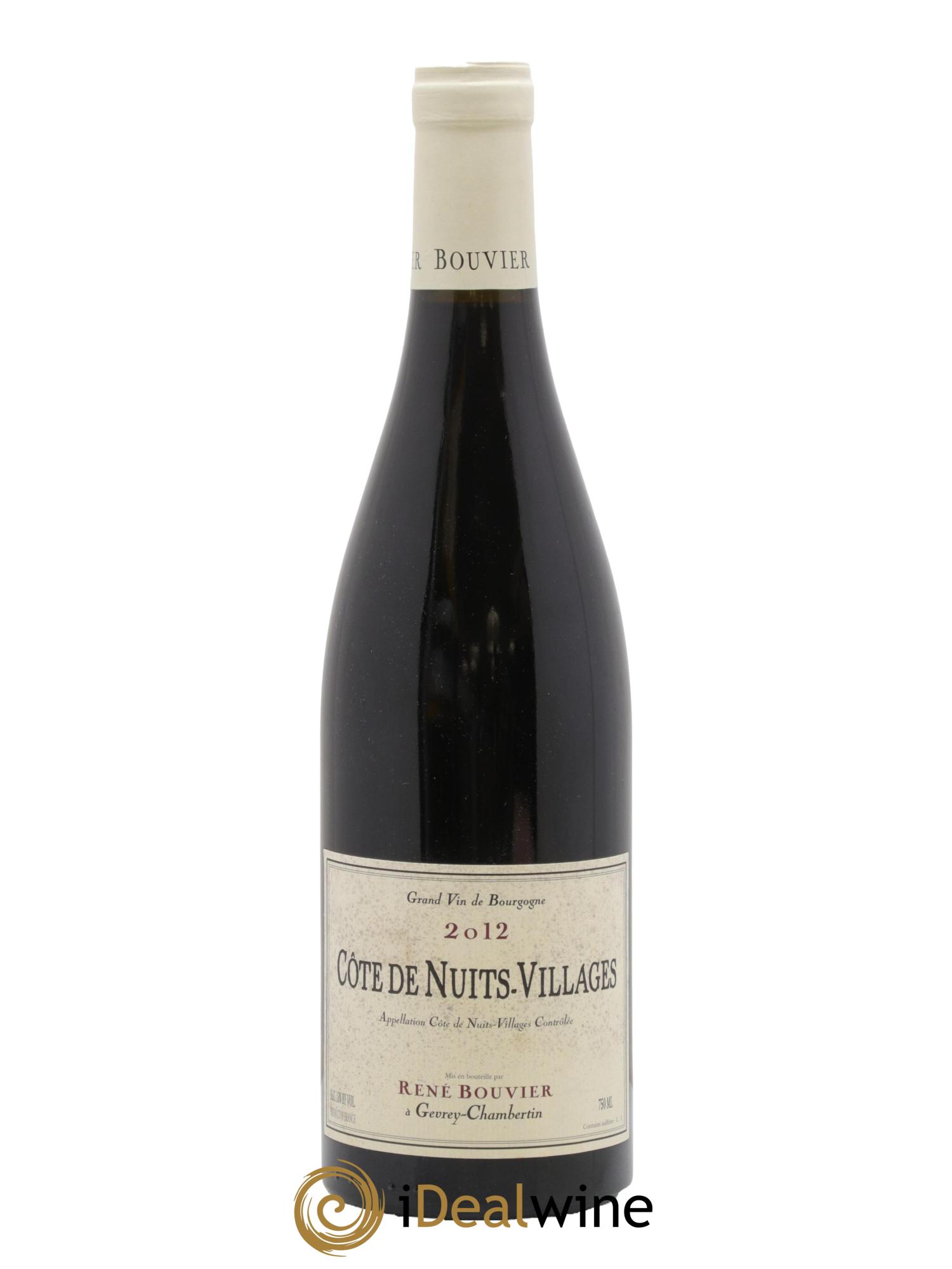 Côtes de Nuits-Villages René Bouvier (Domaine) 2012 - Lot de 1 bouteille - 0