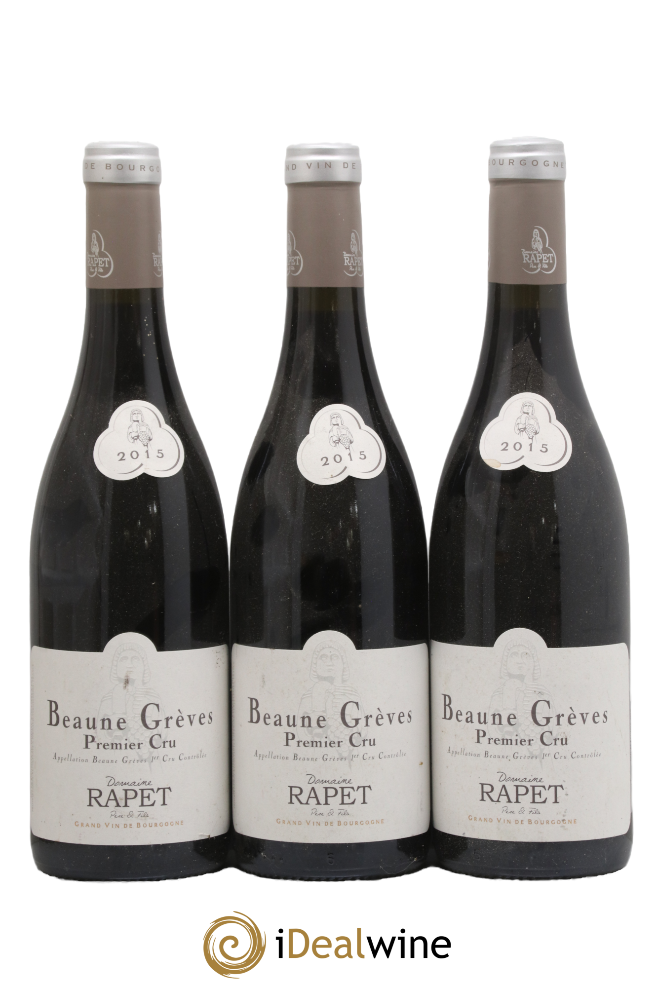 Beaune 1er Cru Grèves Rapet Père & Fils 2015 - Lotto di 3 bottiglie - 0