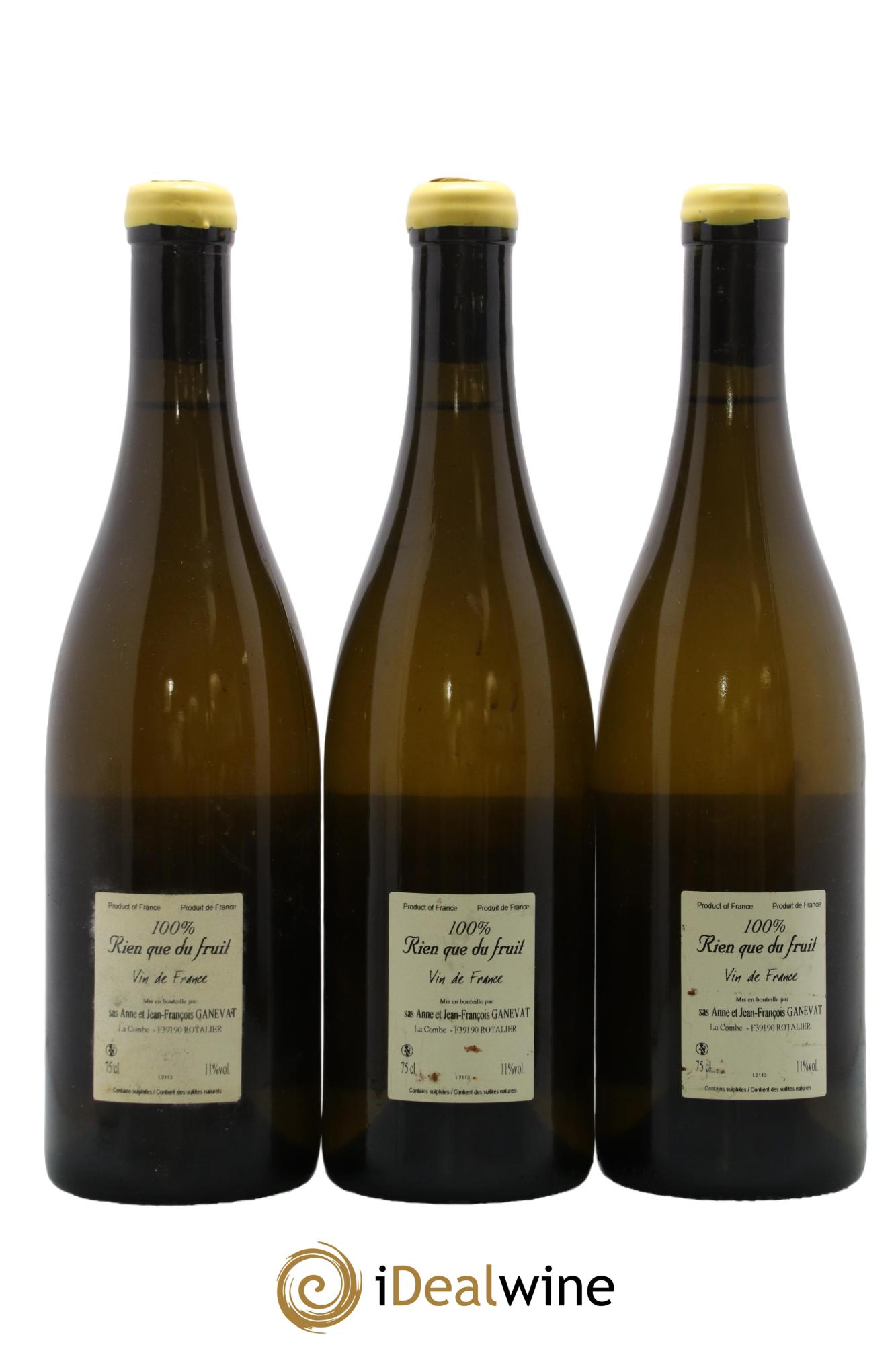 Vin de France 100% Rien que du fruit Anne et Jean François Ganevat - Lot de 3 bouteilles - 1