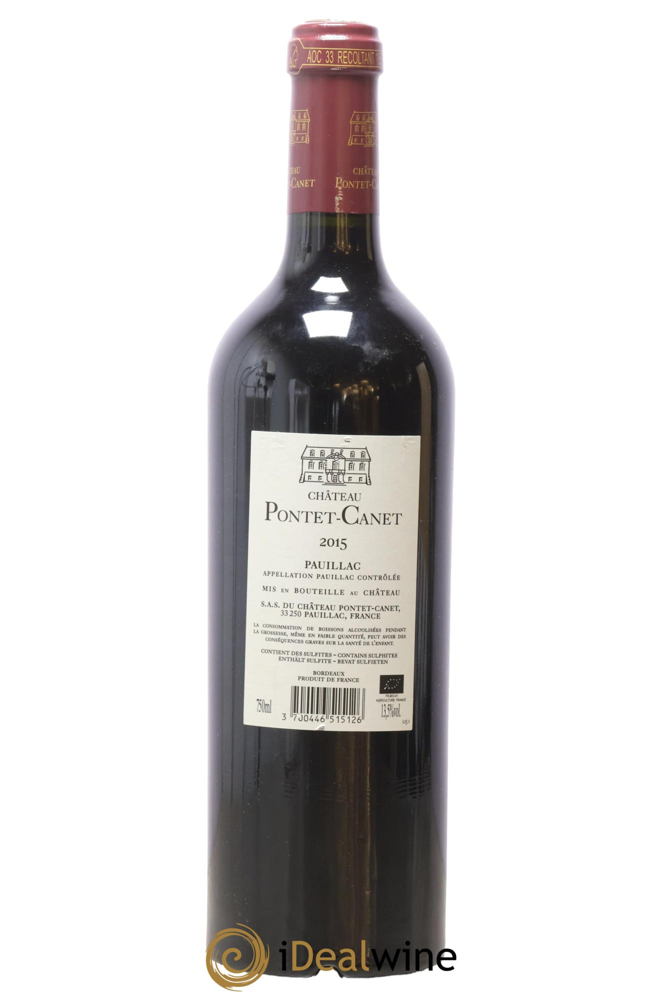 Château Pontet Canet 5ème Grand Cru Classé 2015 - Posten von 1 Flasche - 1