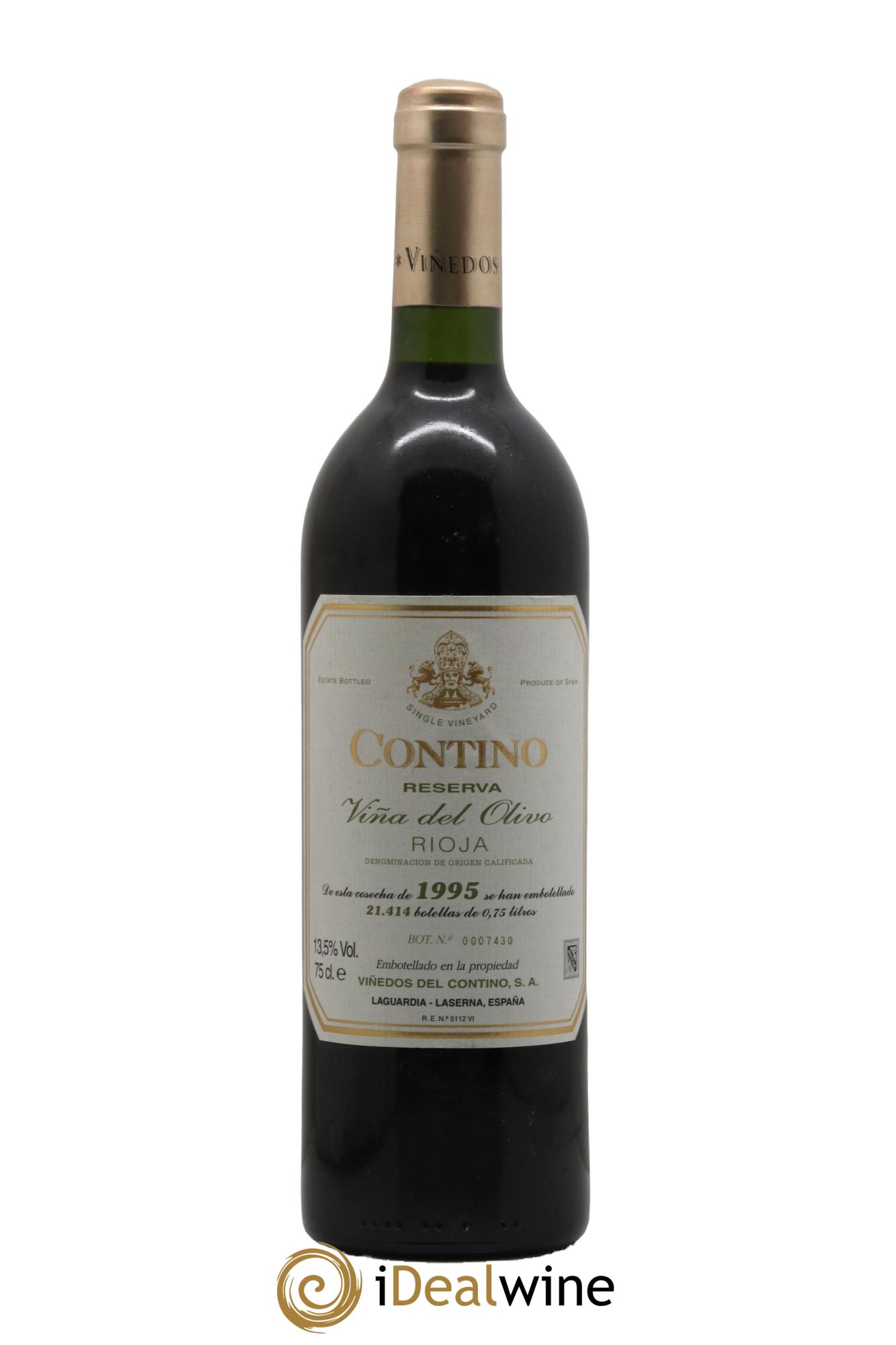 Rioja DOCA Vina Del Olivo Reserva Contino Vinedos del Contino 1995 - Lot de 1 bouteille - 0