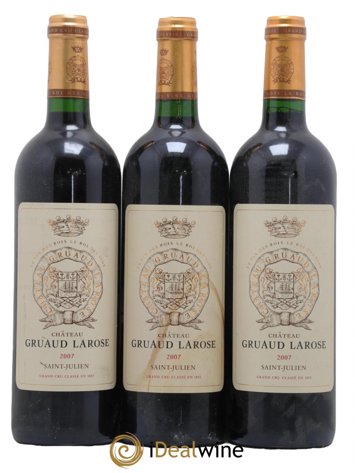 Château Gruaud Larose 2ème Grand Cru Classé 2007 - Lot de 3 bouteilles - 0