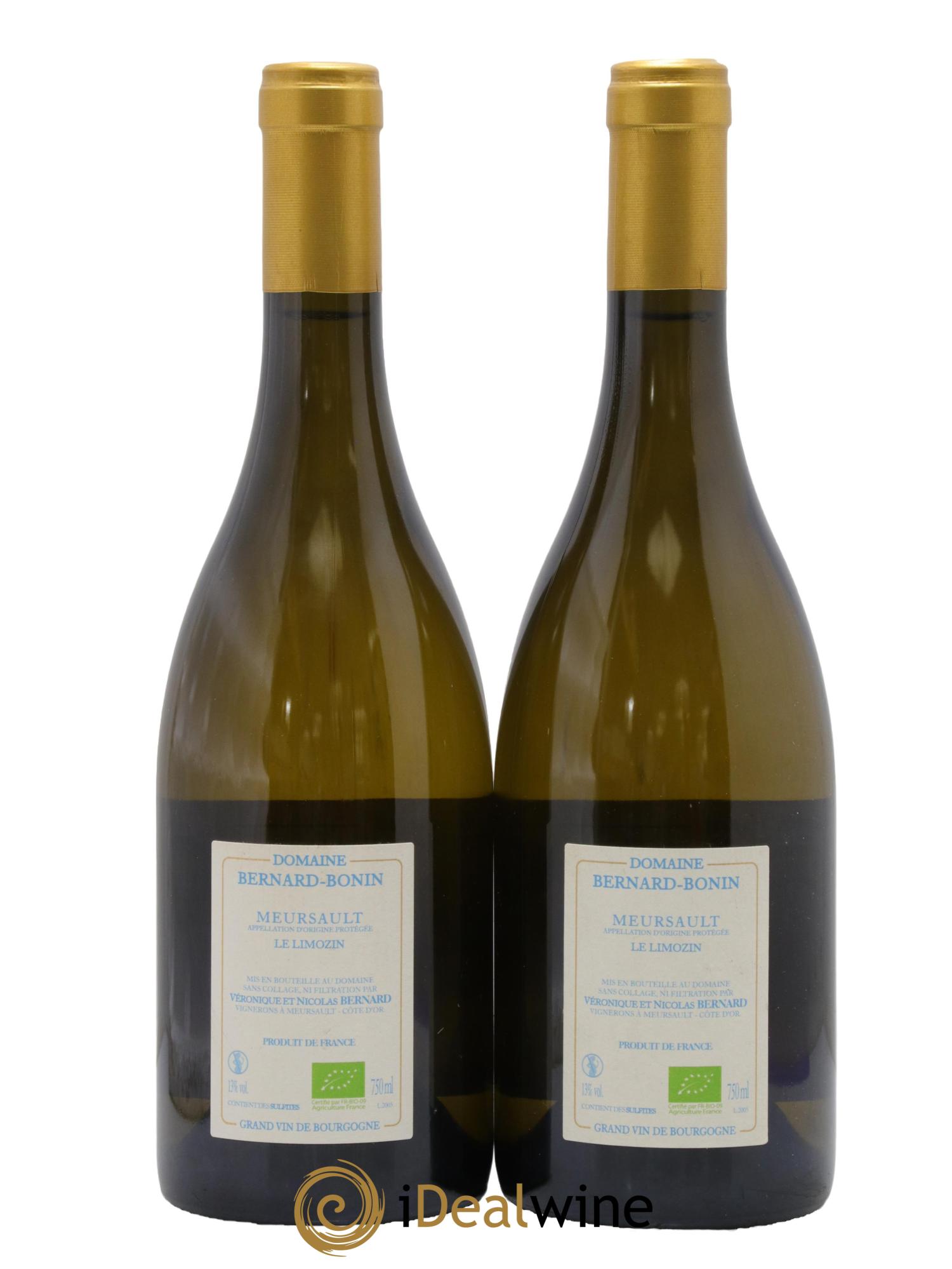 Meursault Le Limozin Bernard Bonin 2020 - Lot of 2 bottles - 1