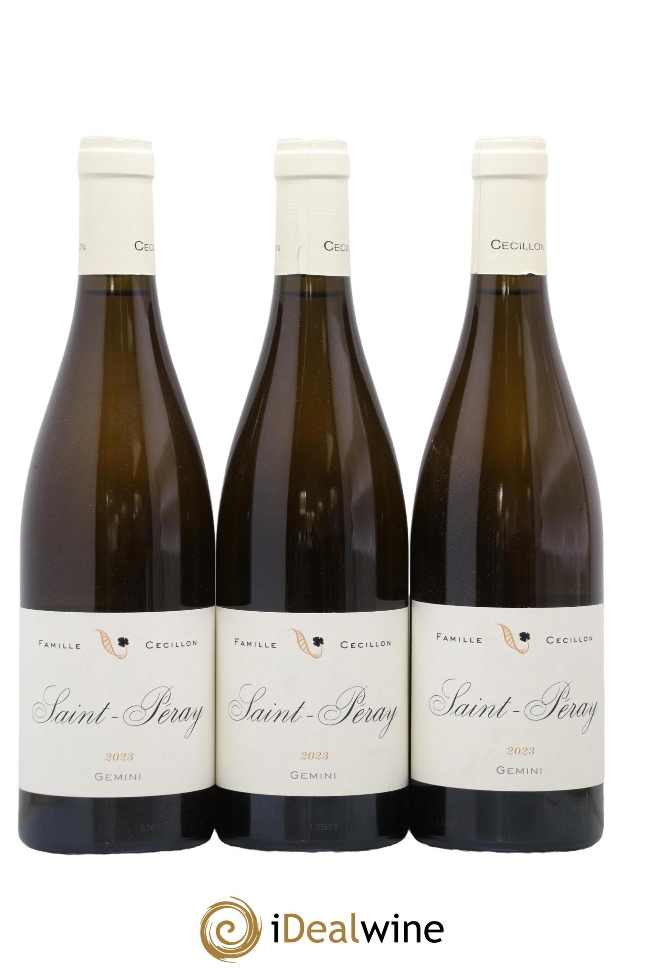 Saint-Péray Gemini Julien Cecillon 2023 - Lot de 3 bouteilles - 0