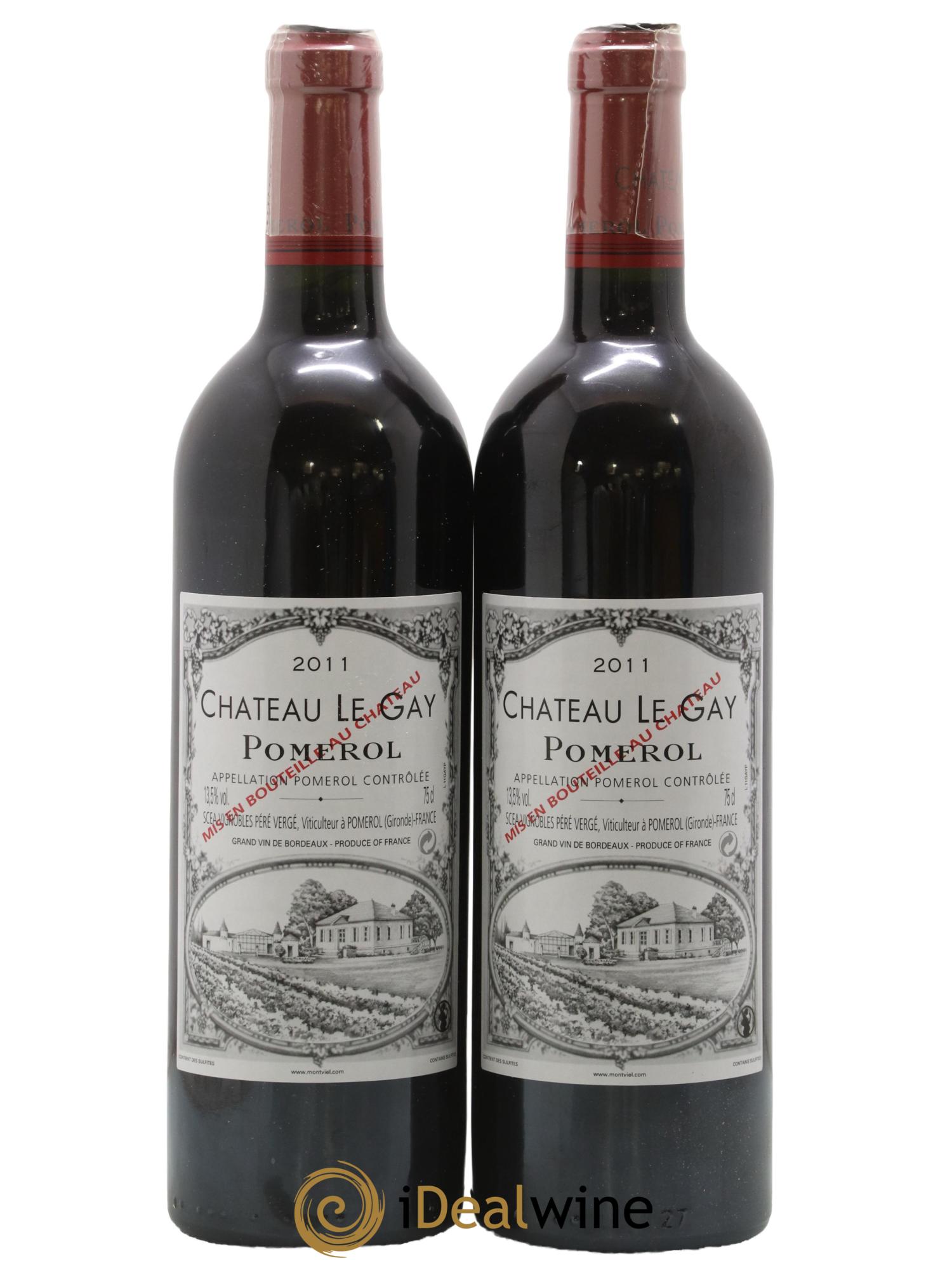 Château Le Gay  2011 - Lot de 2 bouteilles - 0