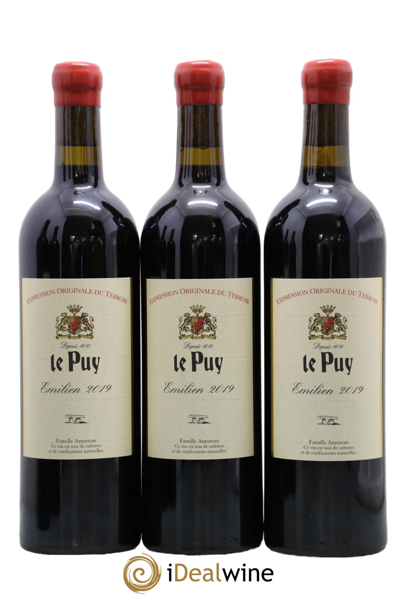 Le Puy - Cuvée Emilien 2019 - Lot of 3 bottles - 0