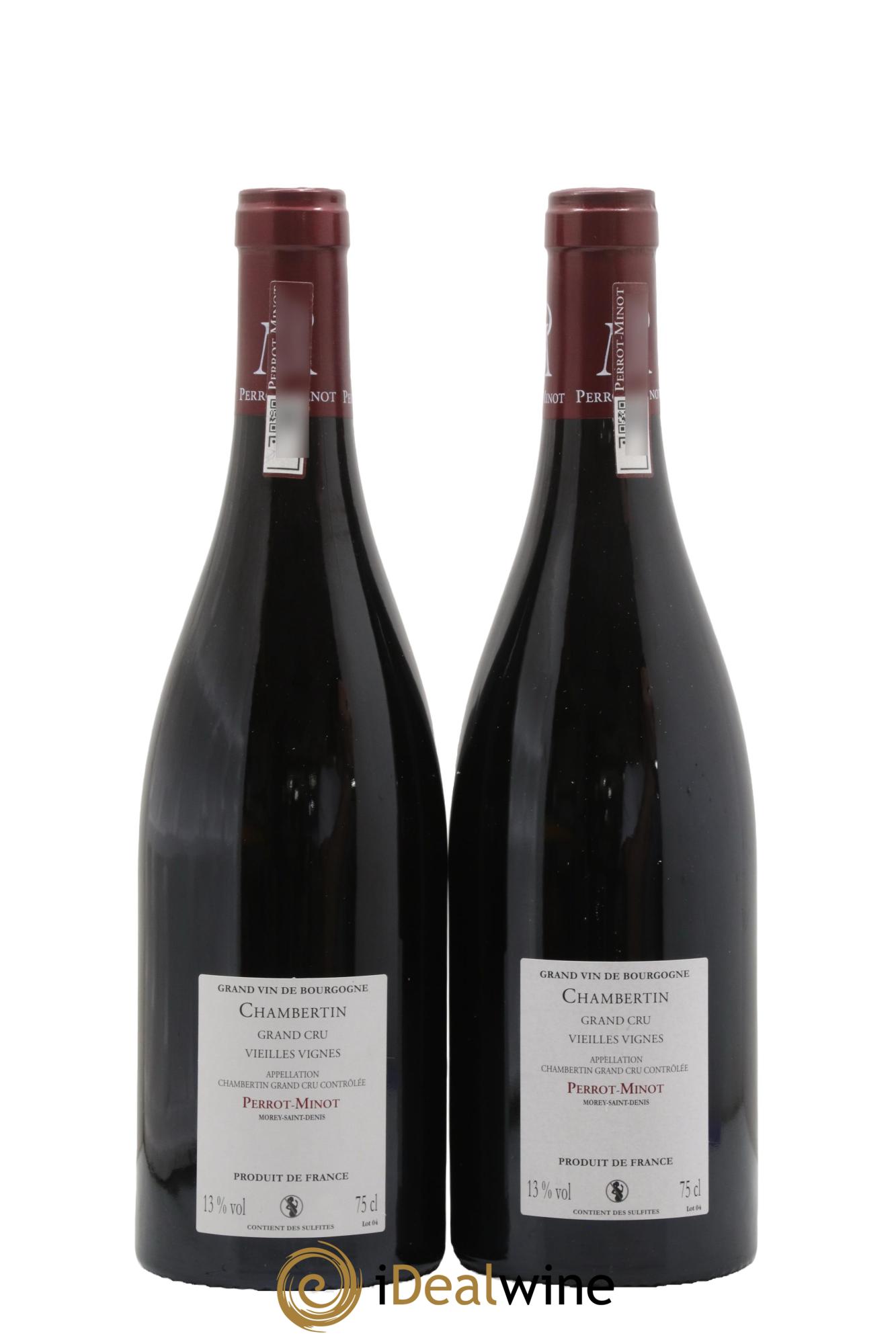 Chambertin Grand Cru Vieilles vignes Perrot-Minot 2015 - Lot de 2 bouteilles - 1