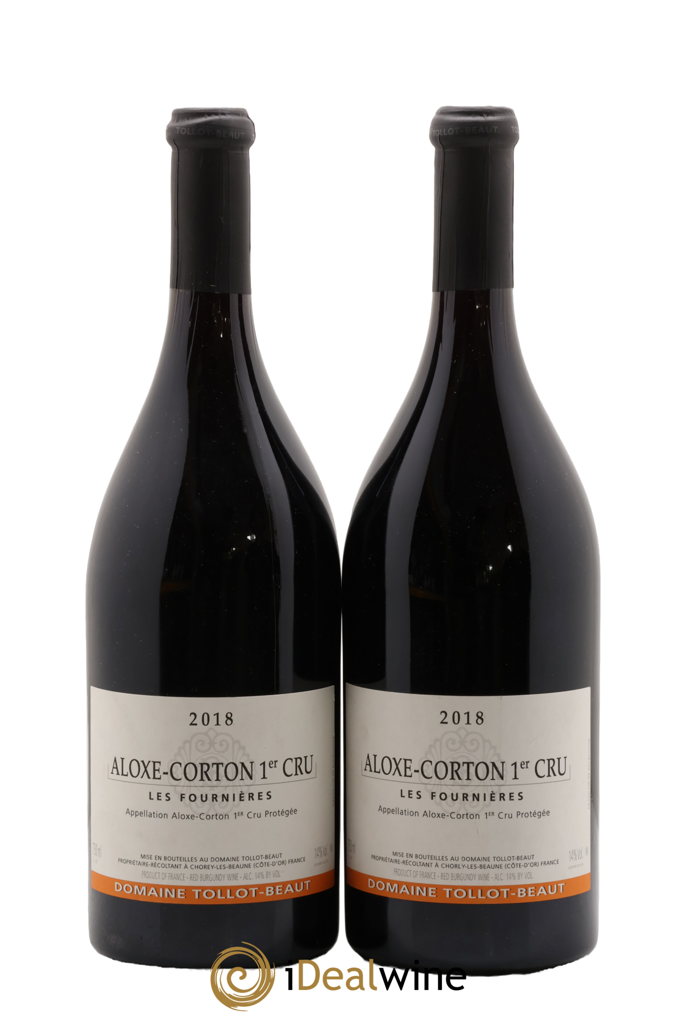 Aloxe-Corton 1er Cru Les Fournières Tollot Beaut (Domaine) 2018 - Lot of 2 bottles - 0