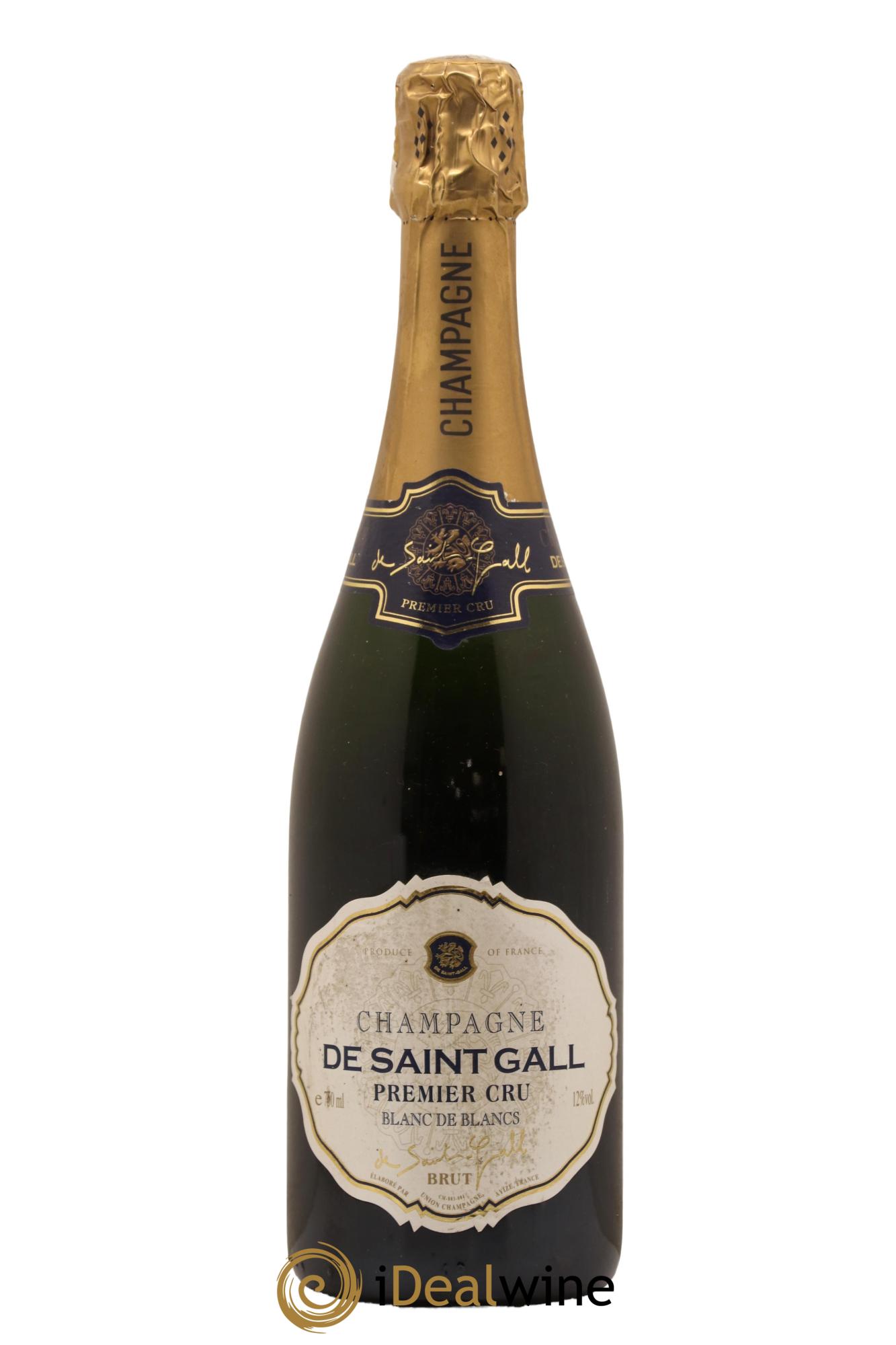 Champagne Premier cru Blanc de Blancs de Saint Gall - Lot de 1 bouteille - 0