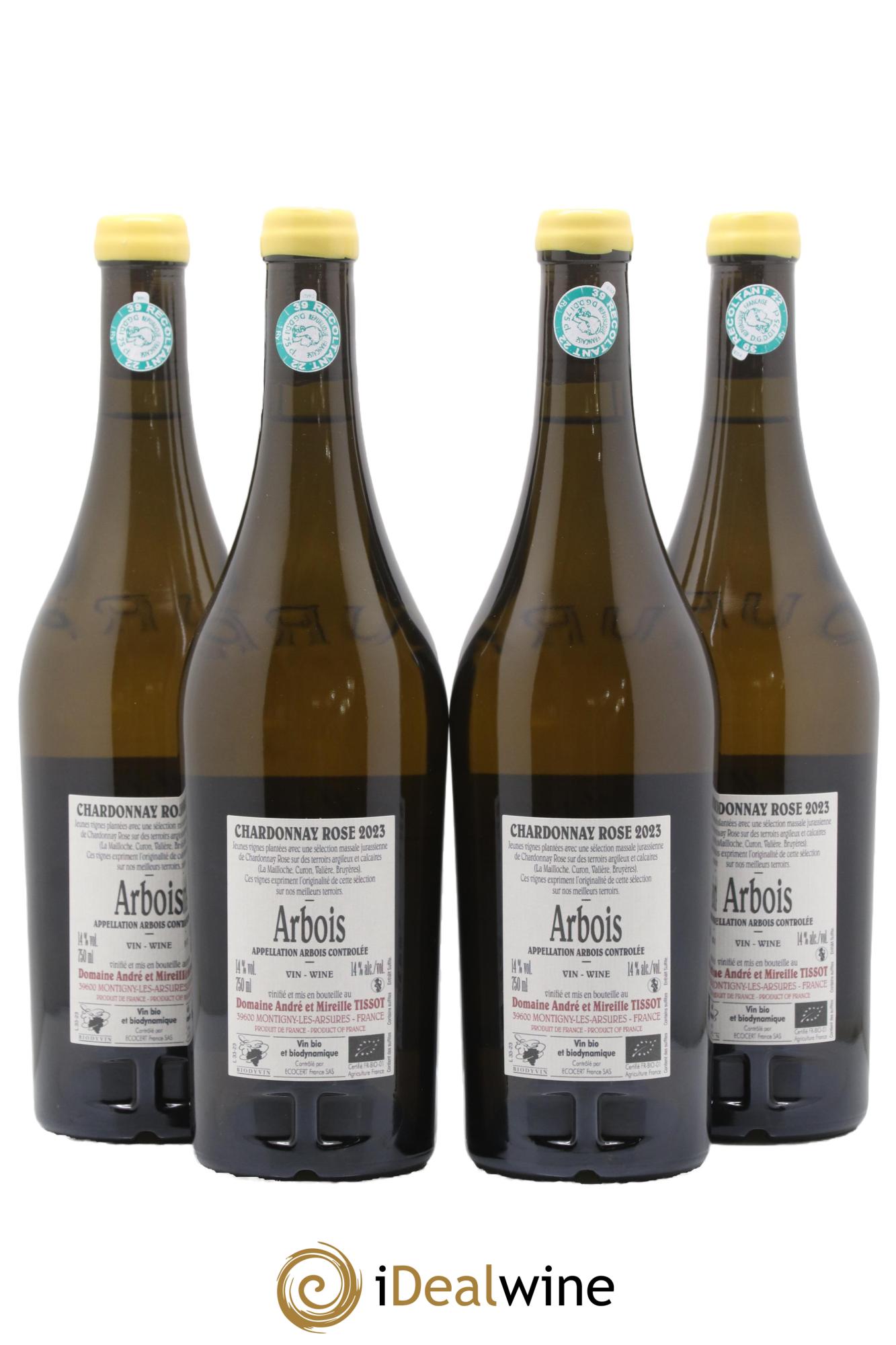 Arbois Rose Massale Bénédicte et Stéphane Tissot 2023 - Lot of 4 bottles - 1