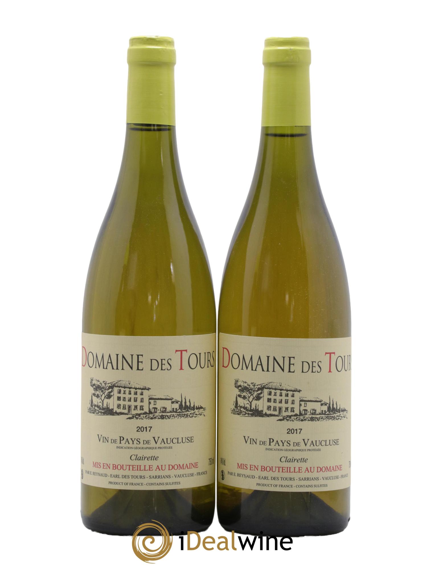 Vaucluse (Vin de Pays de Vaucluse) Domaine des Tours Emmanuel Reynaud 2017 - Lot de 2 bouteilles - 0