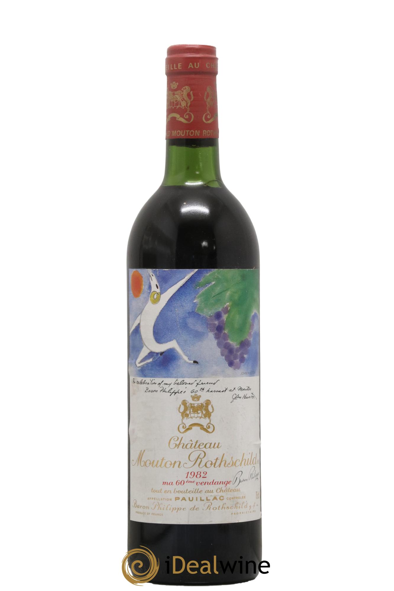 Château Mouton Rothschild 1er Grand Cru Classé 1982 - Lot de 1 bouteille - 0