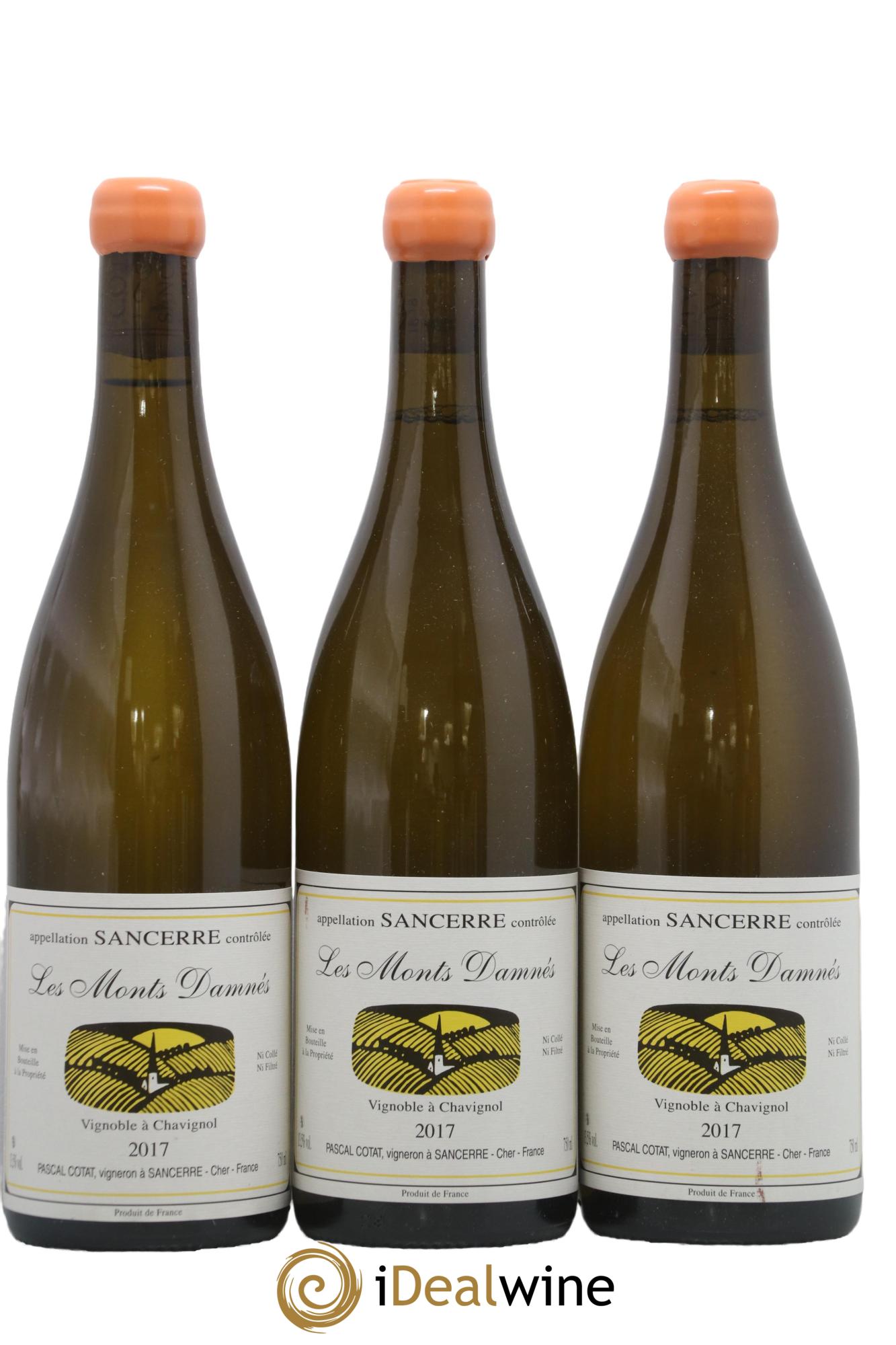 Sancerre Les Monts Damnés Pascal Cotat 2017 - Lot de 3 bouteilles - 0