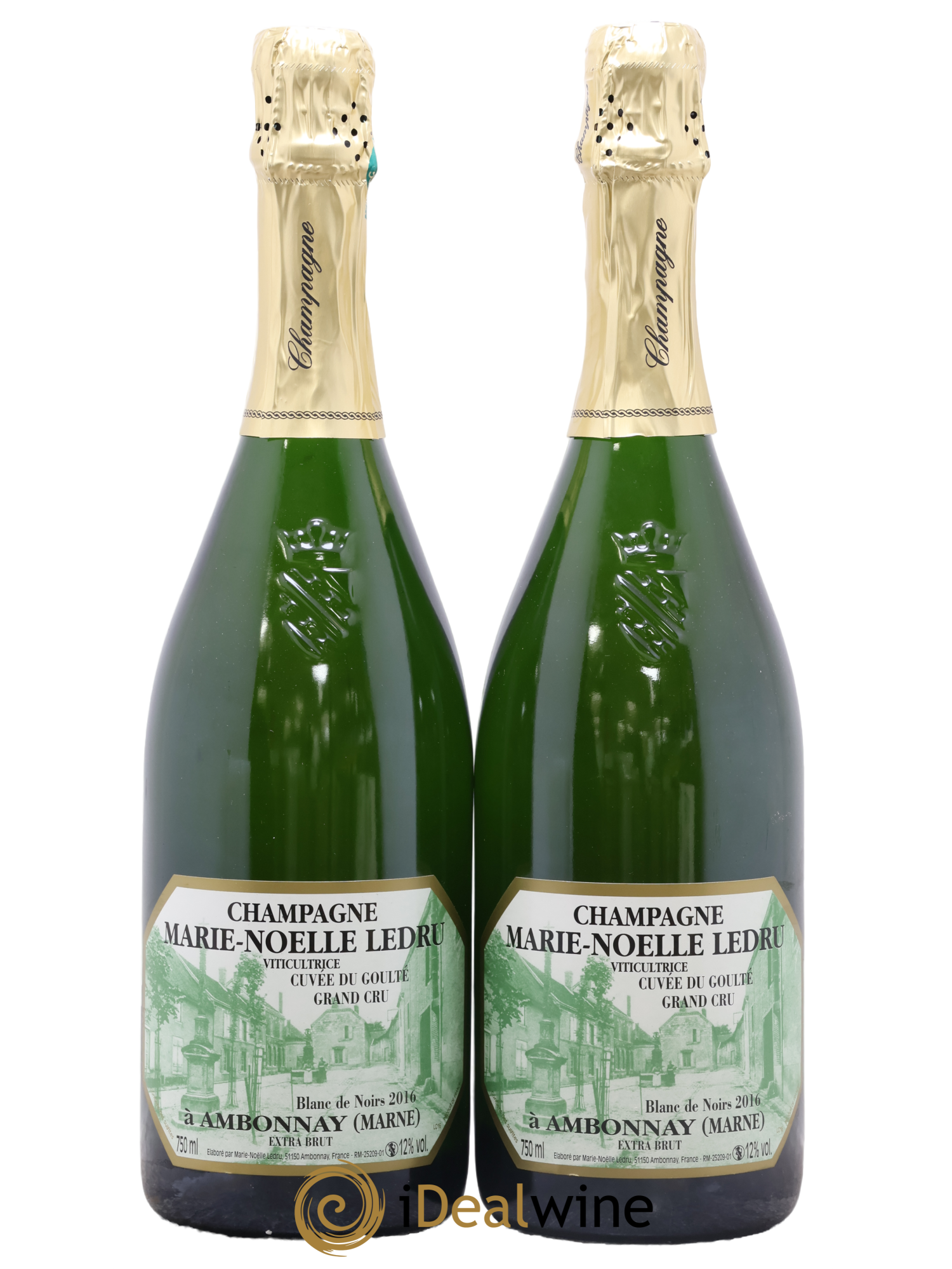 Cuvée du Goulté Blanc de Noirs Marie-Noëlle Ledru 2016 - Lot of 2 bottles - 0