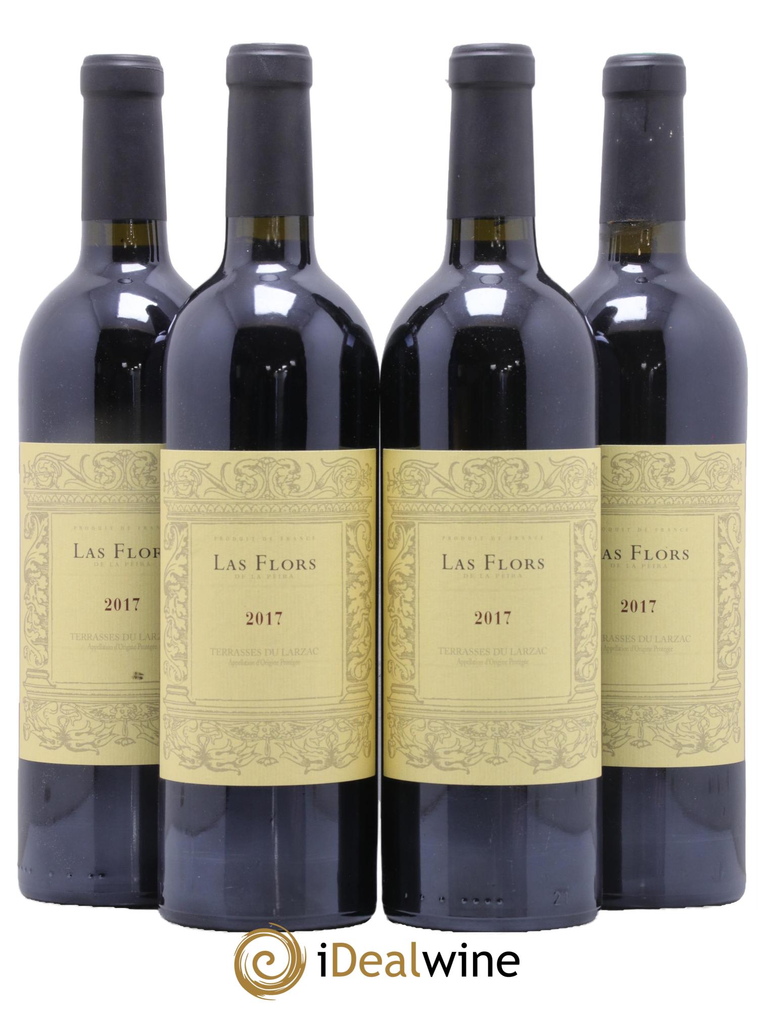 Terrasses du Larzac Domaine de La Pèira en Damaisèla Les Flors Karine Ahton et Robert Dougan 2017 - Lot de 4 bouteilles - 0