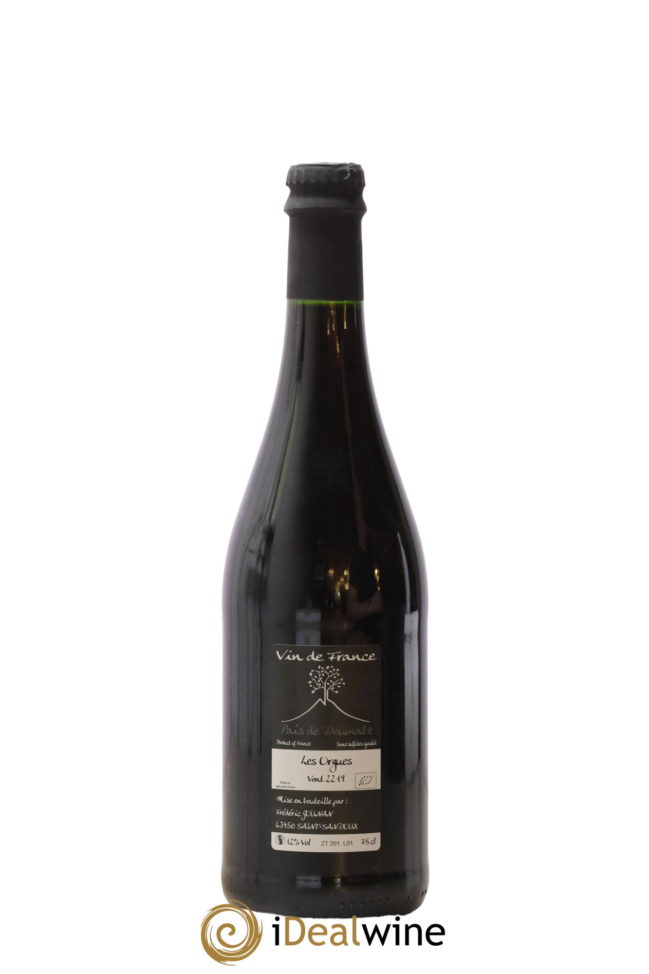 Vin de France Les Orgues Vignoble de l'Arbre Blanc  2019 - Lot de 1 bouteille - 1