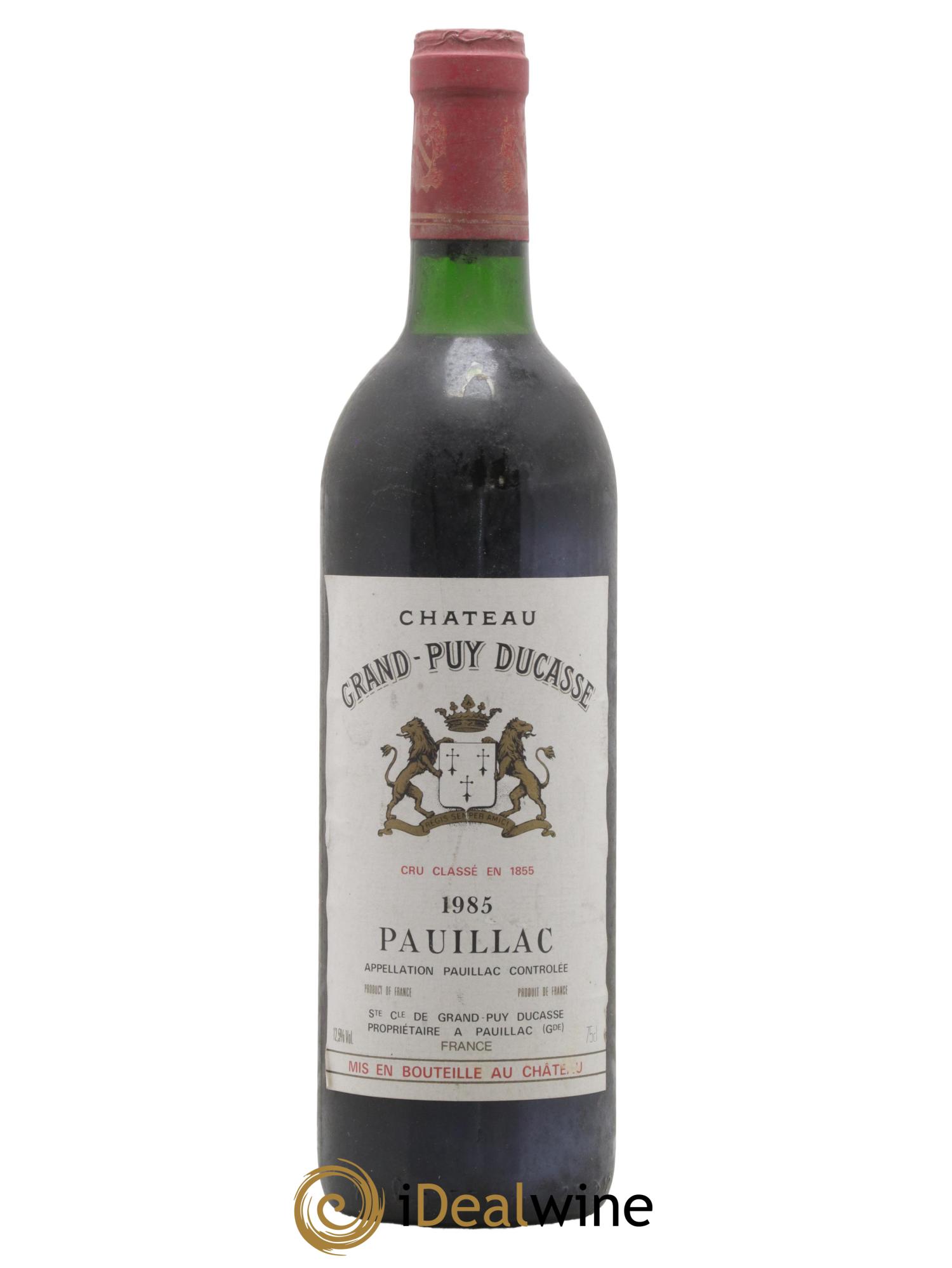 Château Grand Puy Ducasse 5ème Grand Cru Classé 1985 - Posten von 1 Flasche - 0