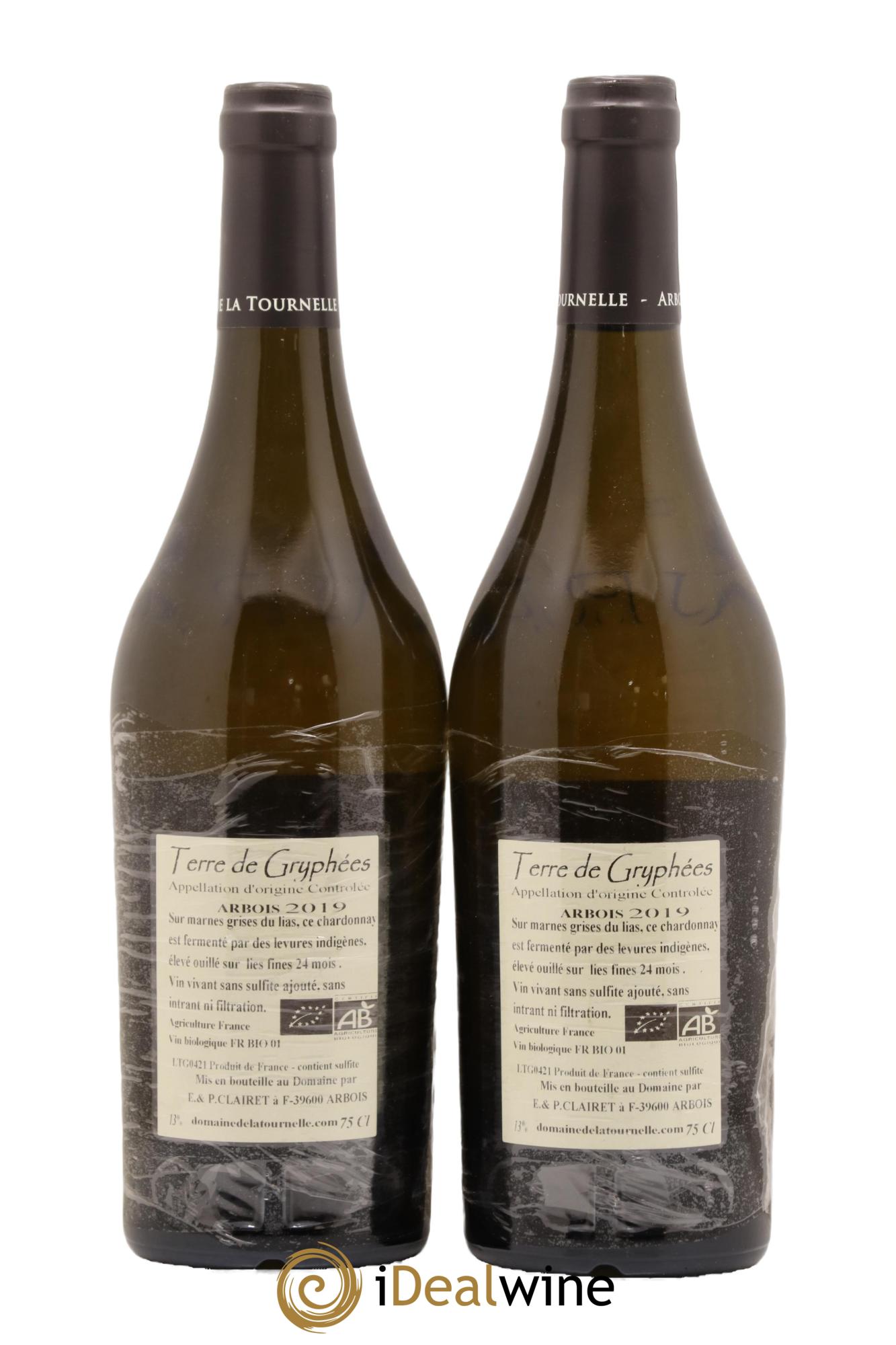 Arbois Terre De Gryphées Domaine de la Tournelle 2019 - Lot de 2 bouteilles - 1
