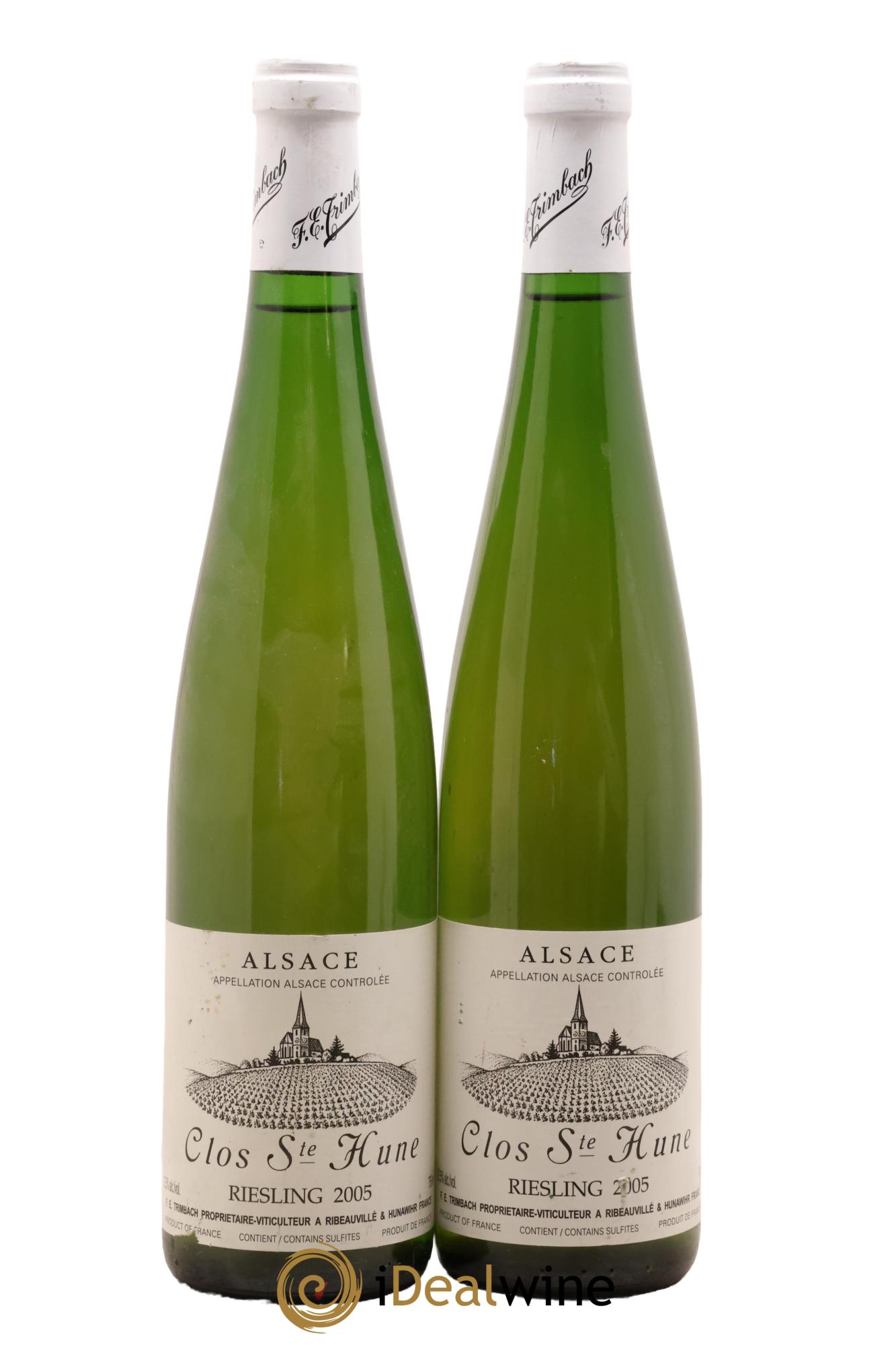 Alsace Riesling Clos Sainte-Hune Trimbach (Domaine) 2005 - Lot of 2 bottles - 0